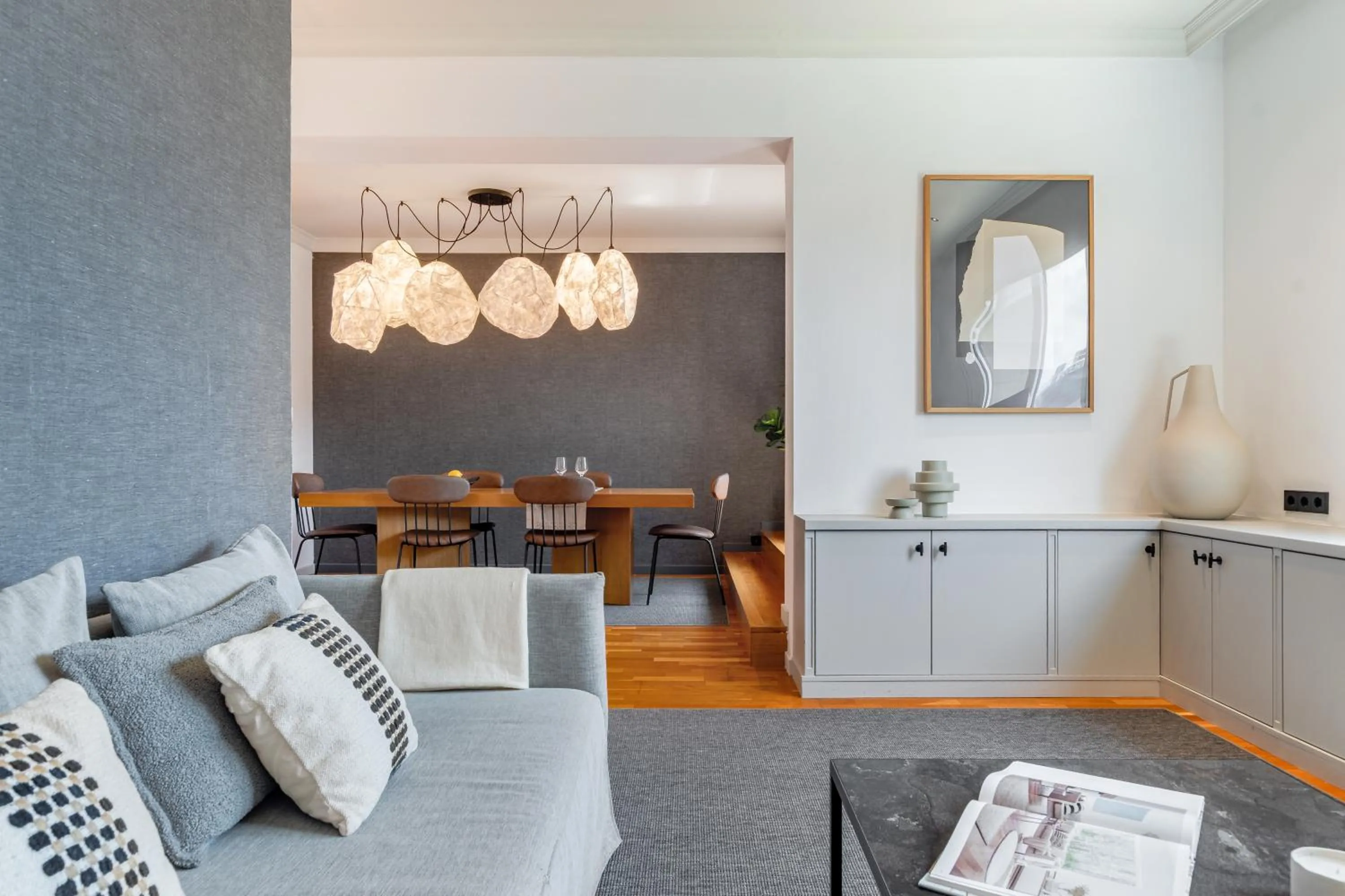 Living room in Aspasios Rambla Catalunya Apartments