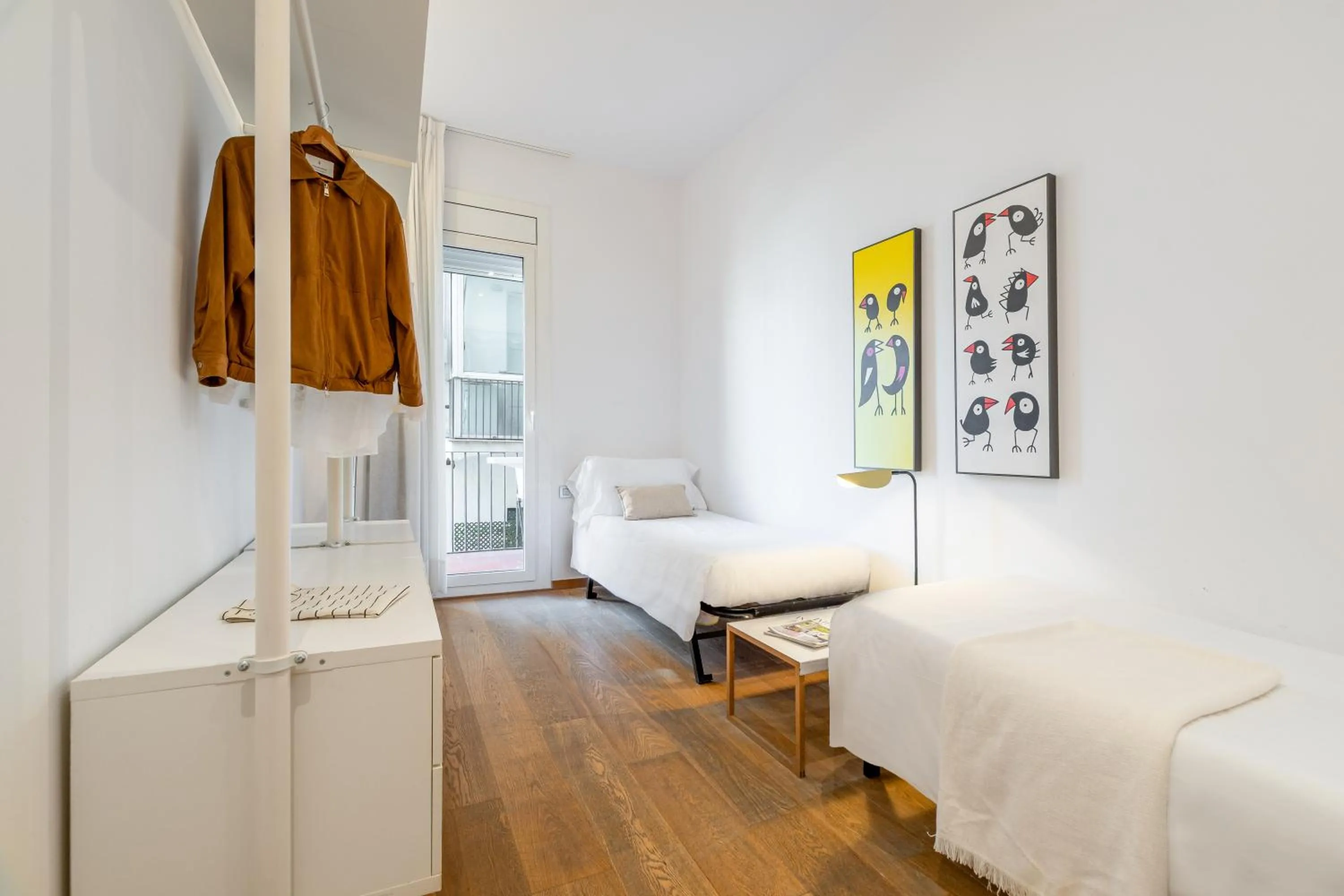 Bedroom, Bed in Aspasios Rambla Catalunya Apartments