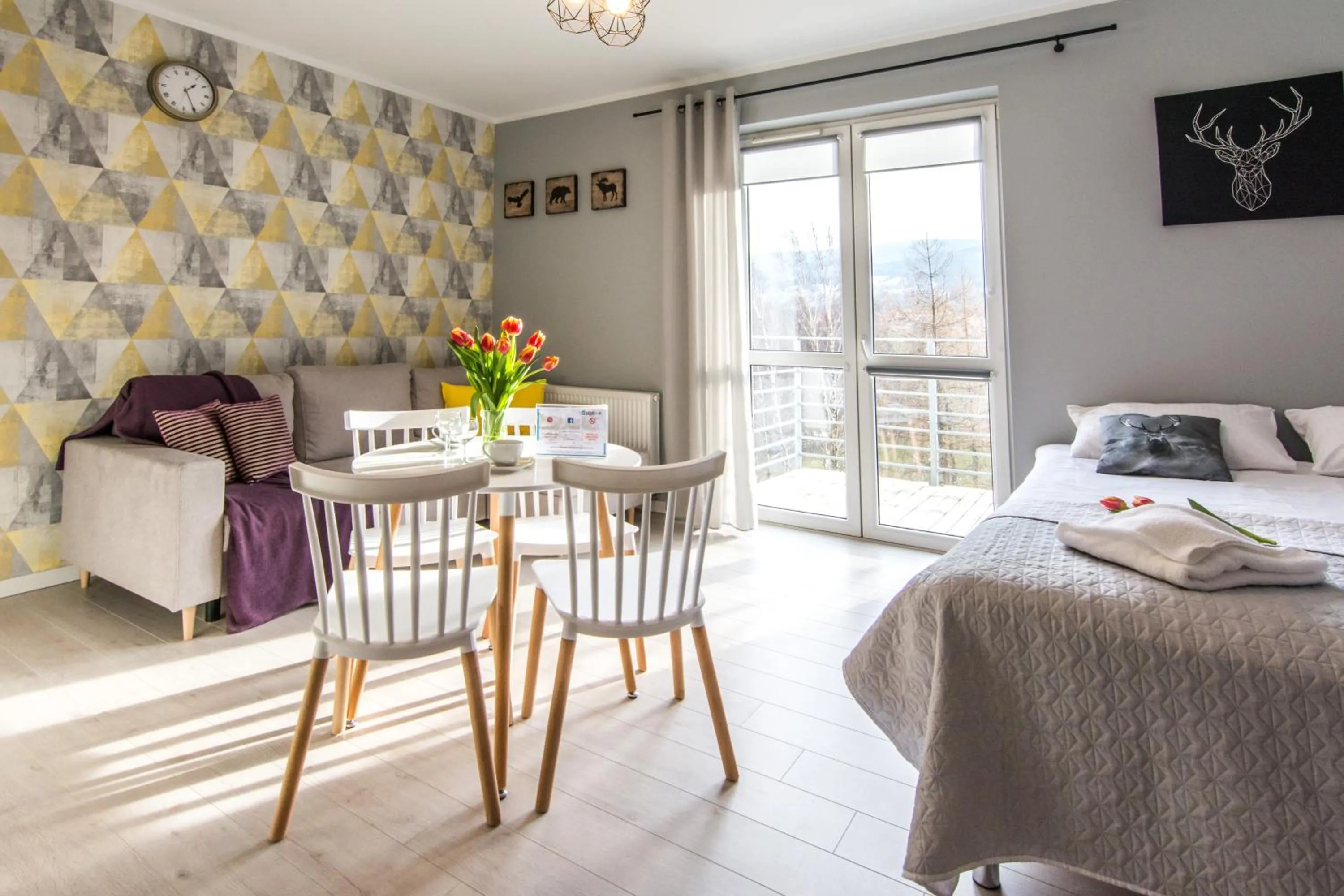 Bed in Apartamenty Izerskie - ul. Cicha 13F-G