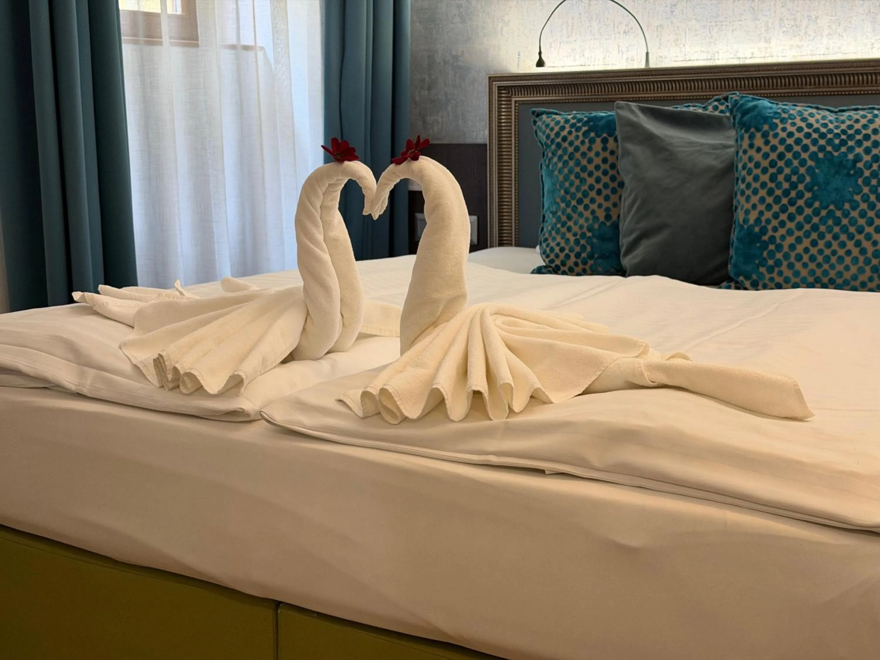 Bedroom, Bed in Hotel Memories Budapest