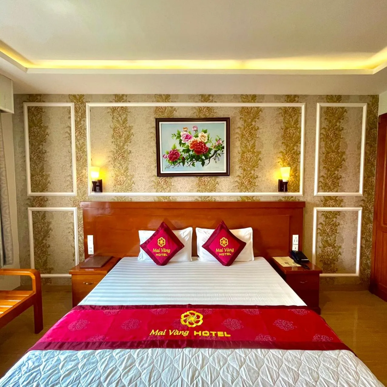 Bed in Mai Vang Hotel