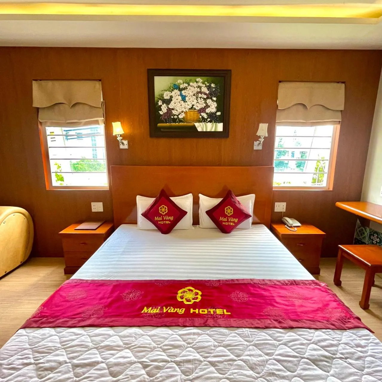 Bed in Mai Vang Hotel