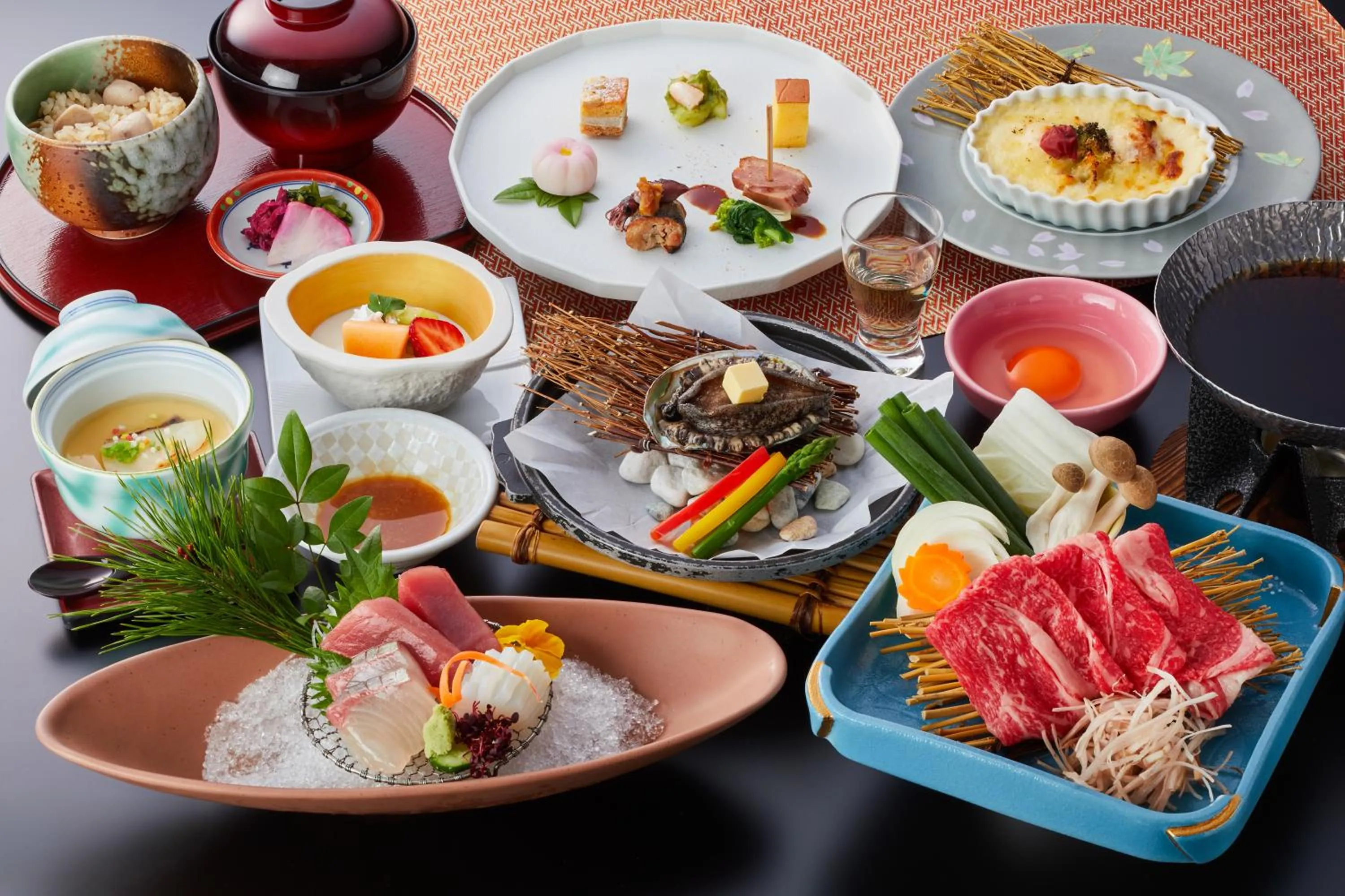 Dinner in Shiraraso Grand Hotel