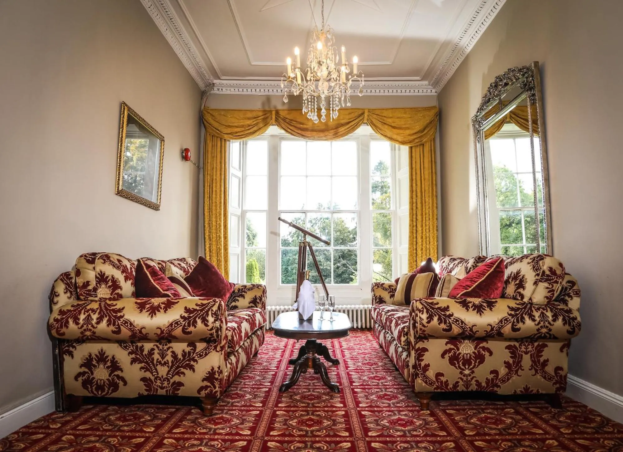 Living room in Springfort Hall Hotel