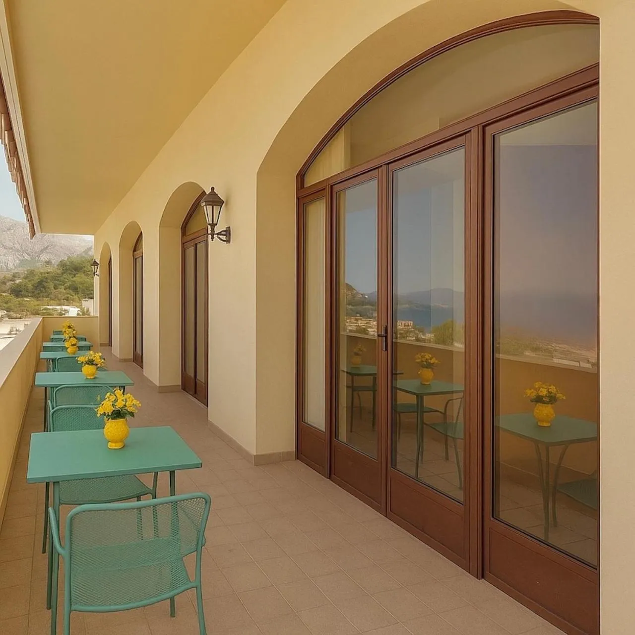 Patio in Hotel Panoramic