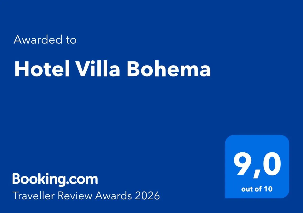 Certificate/Award in Hotel Villa Bohema