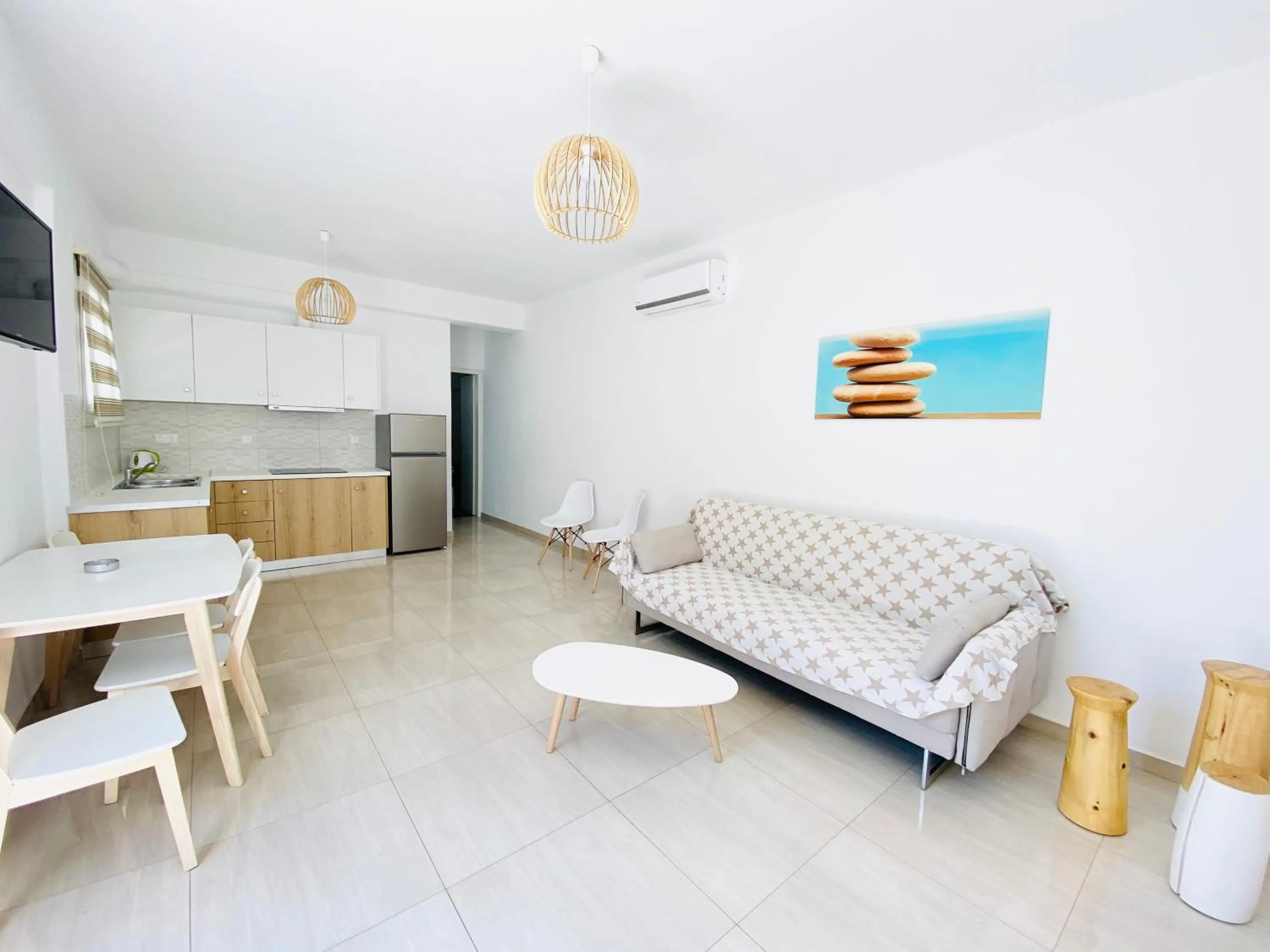 Kitchen or kitchenette in Eleftheria Hotel & Apartments