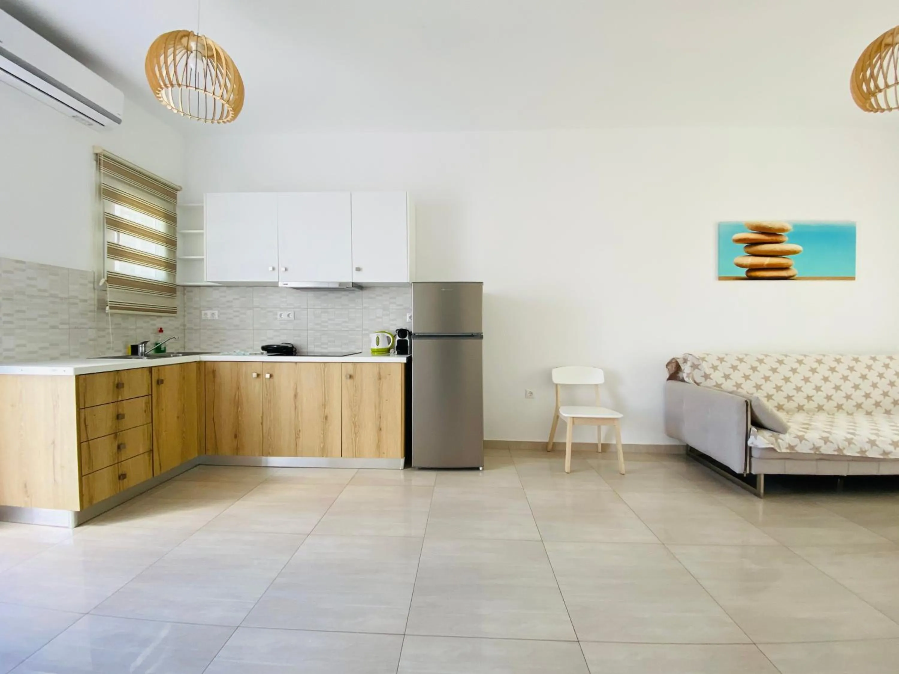 Kitchen or kitchenette in Eleftheria Hotel & Apartments