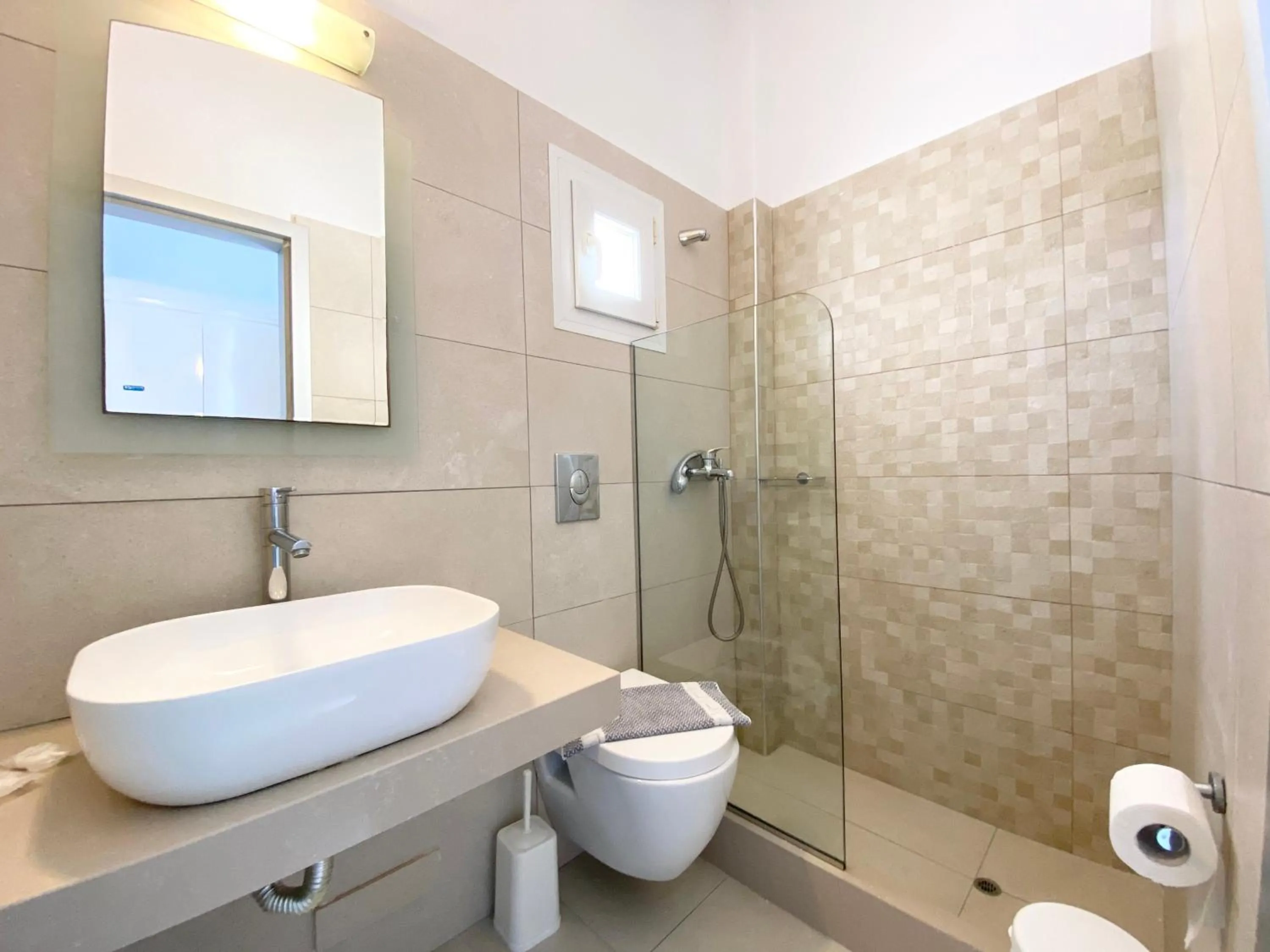 Bathroom in Eleftheria Hotel & Apartments