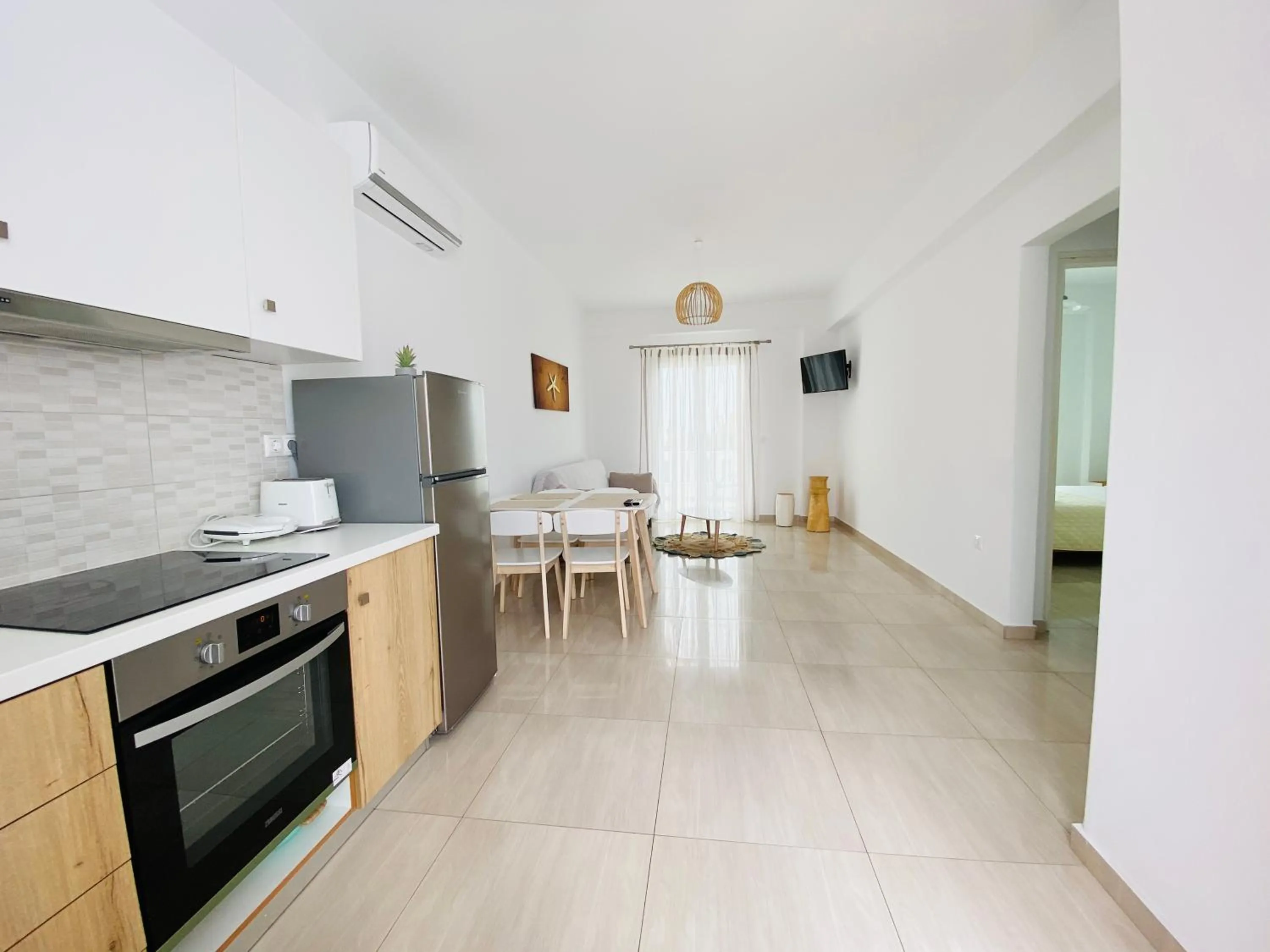 Kitchen or kitchenette in Eleftheria Hotel & Apartments