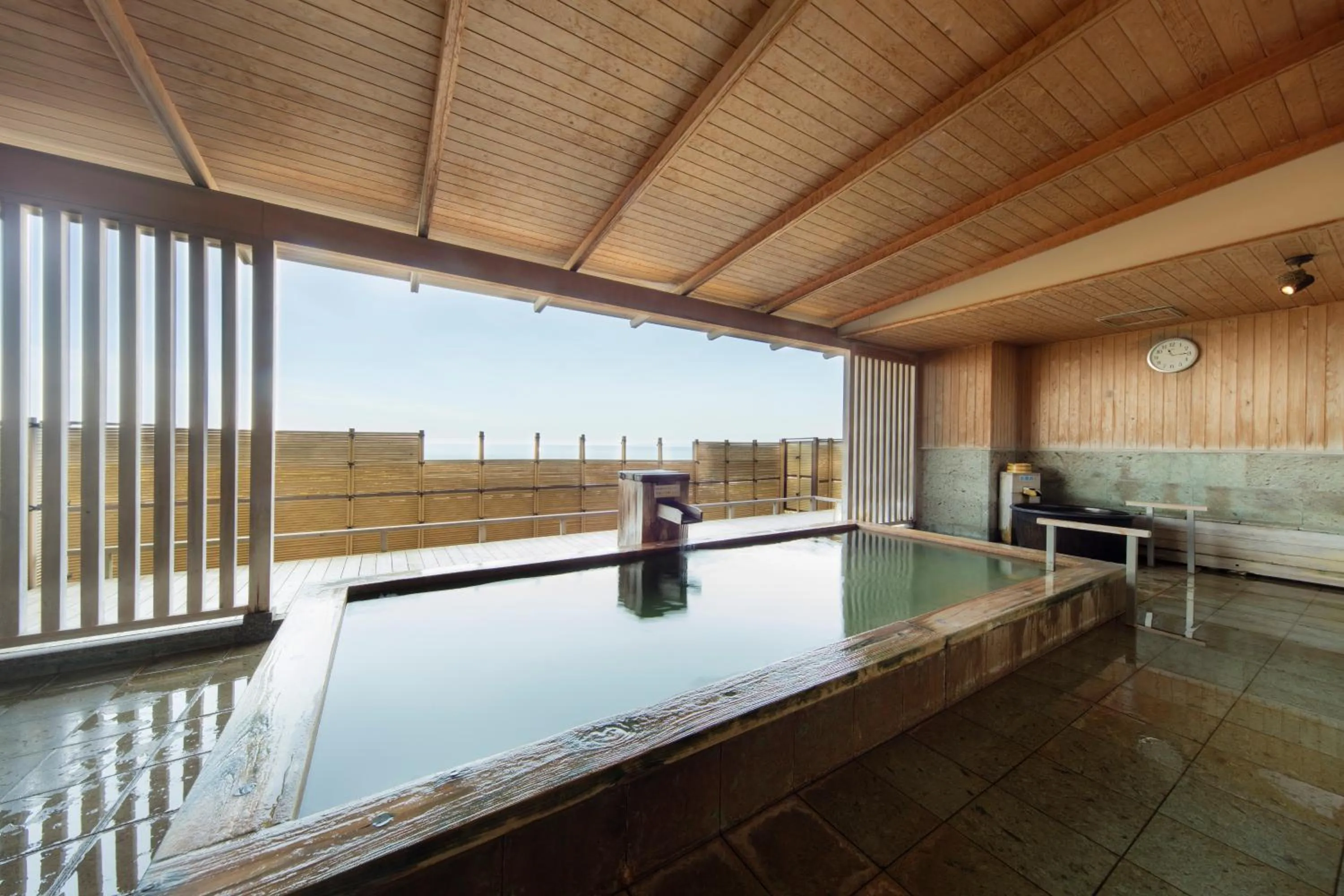 Hot Spring Bath in Ooedo Onsen Monogatari Premium Shiomiso