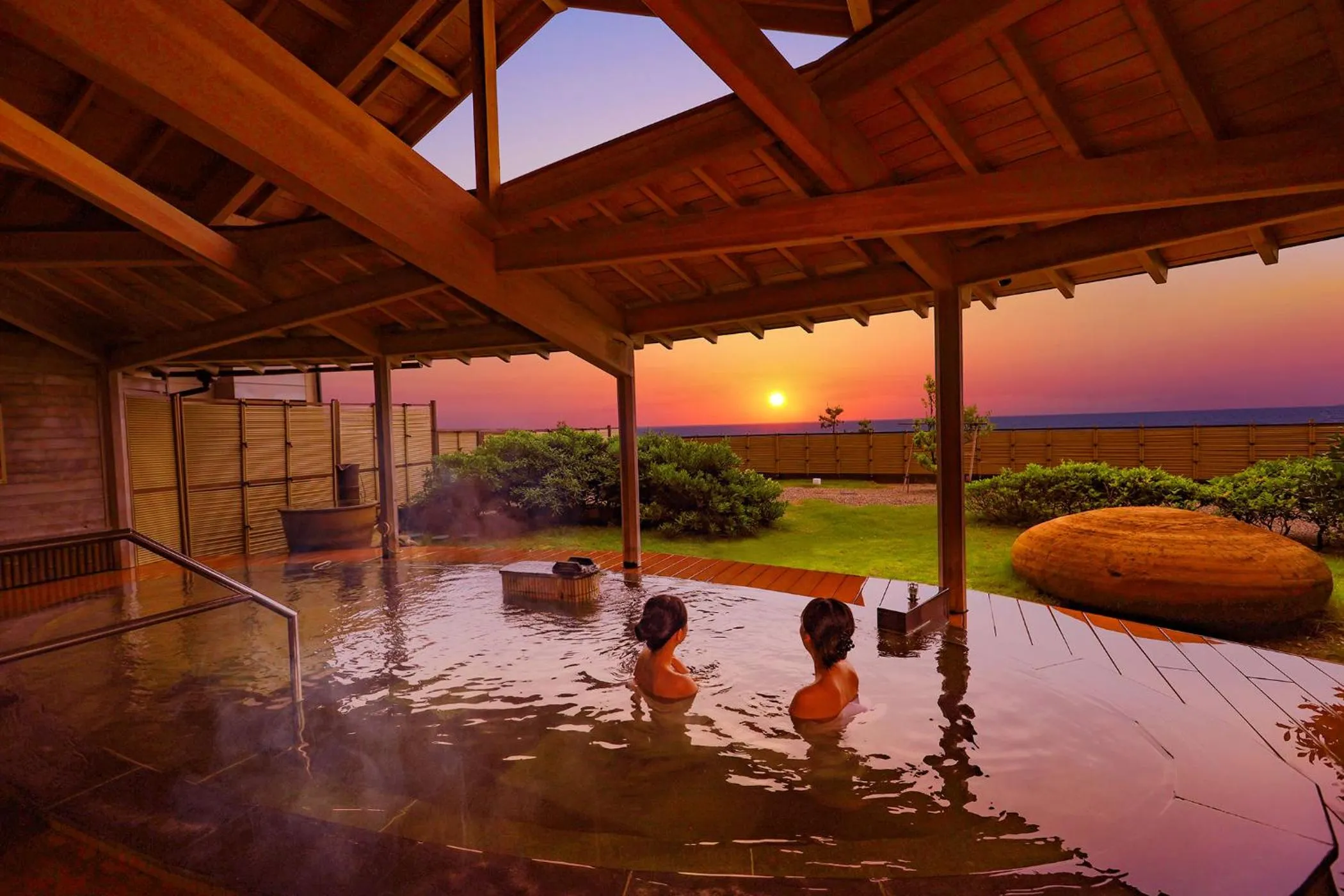 Open Air Bath in Ooedo Onsen Monogatari Premium Shiomiso