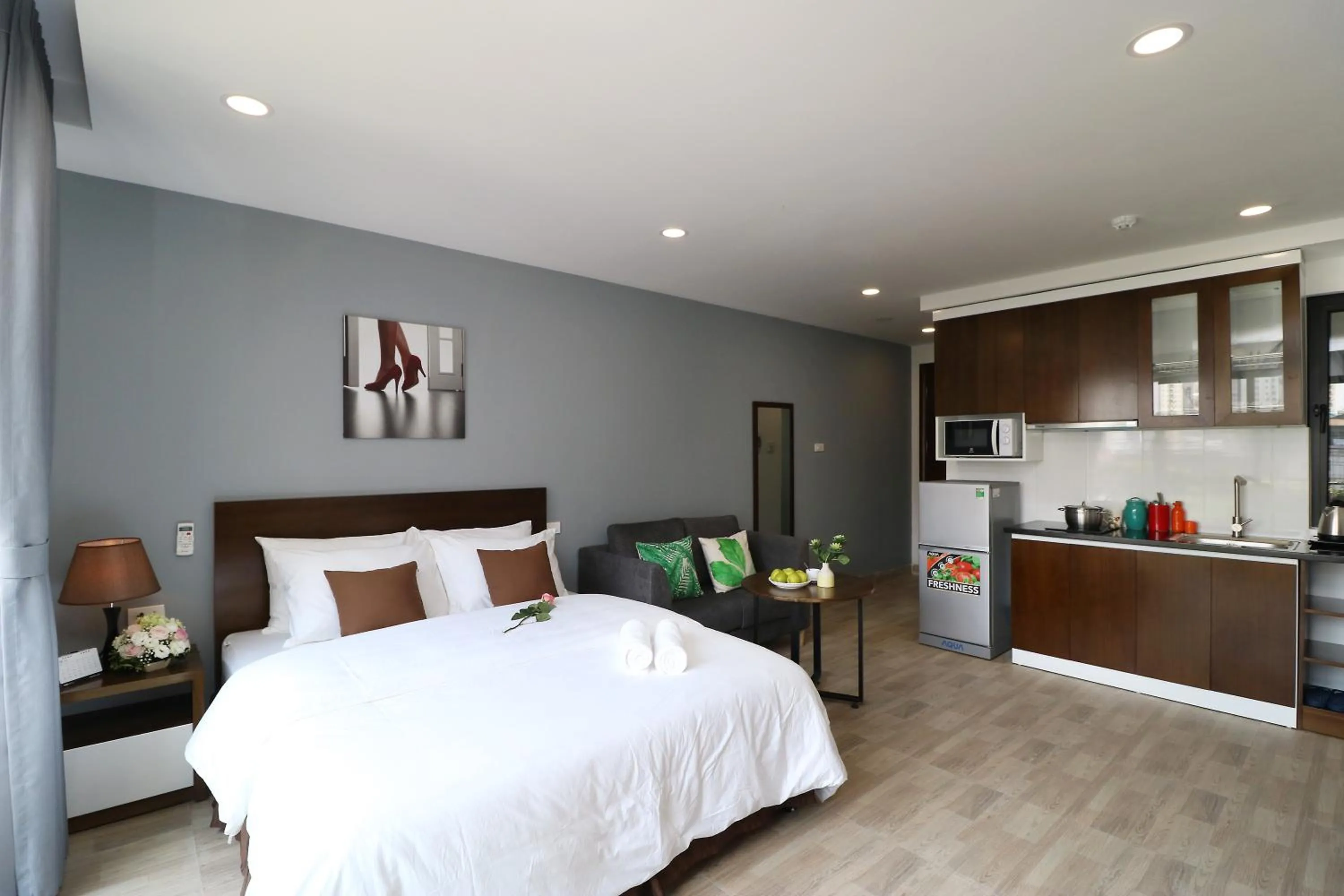 Photo of the whole room, Bed in ISTAY Hotel Apartment 6