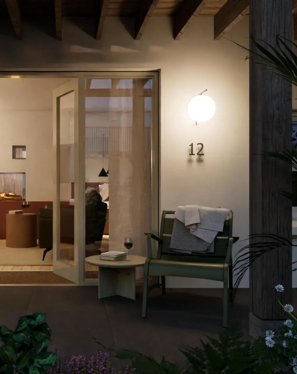 Garden view in Hotel Doolin