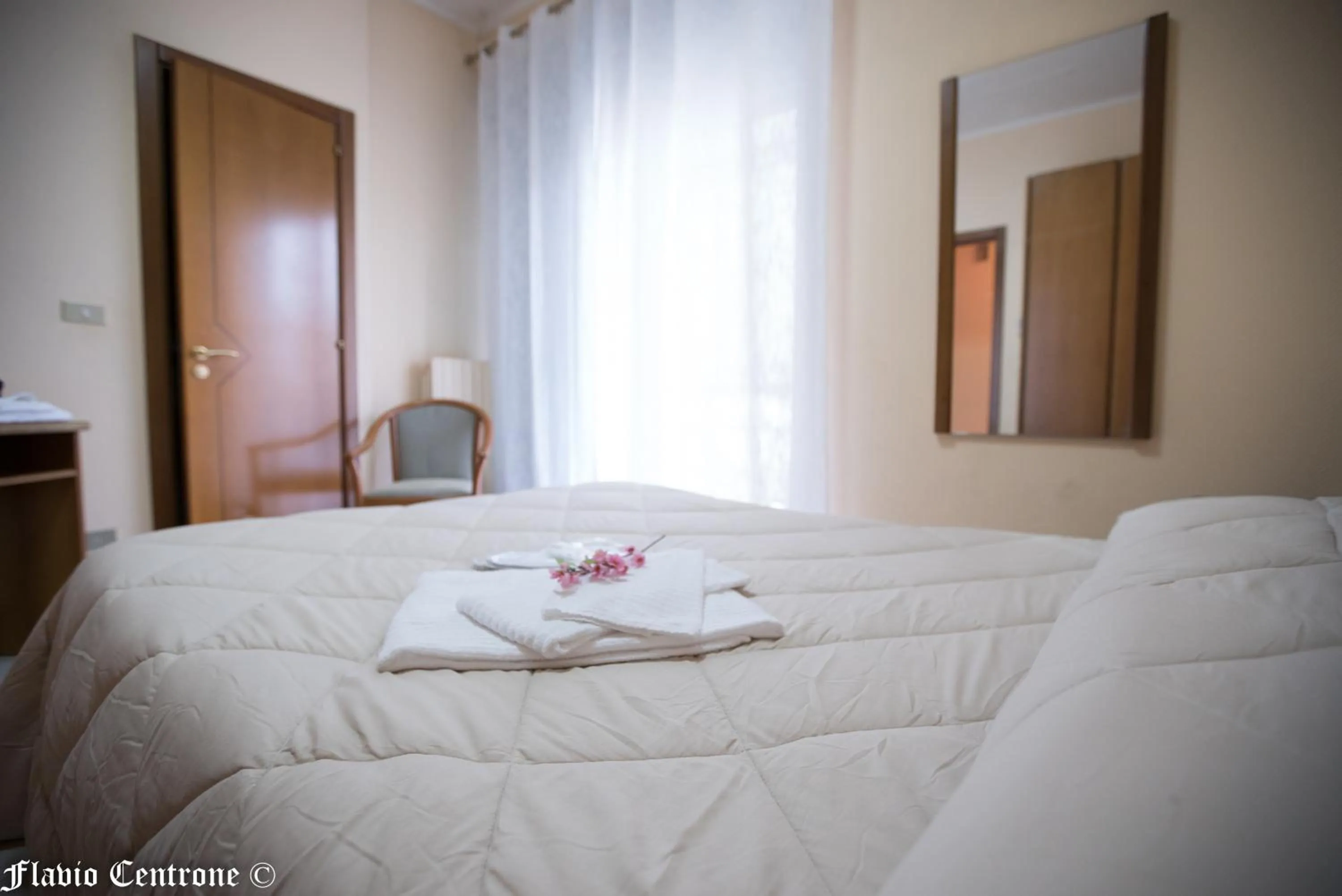 Bed in Hotel Cristal