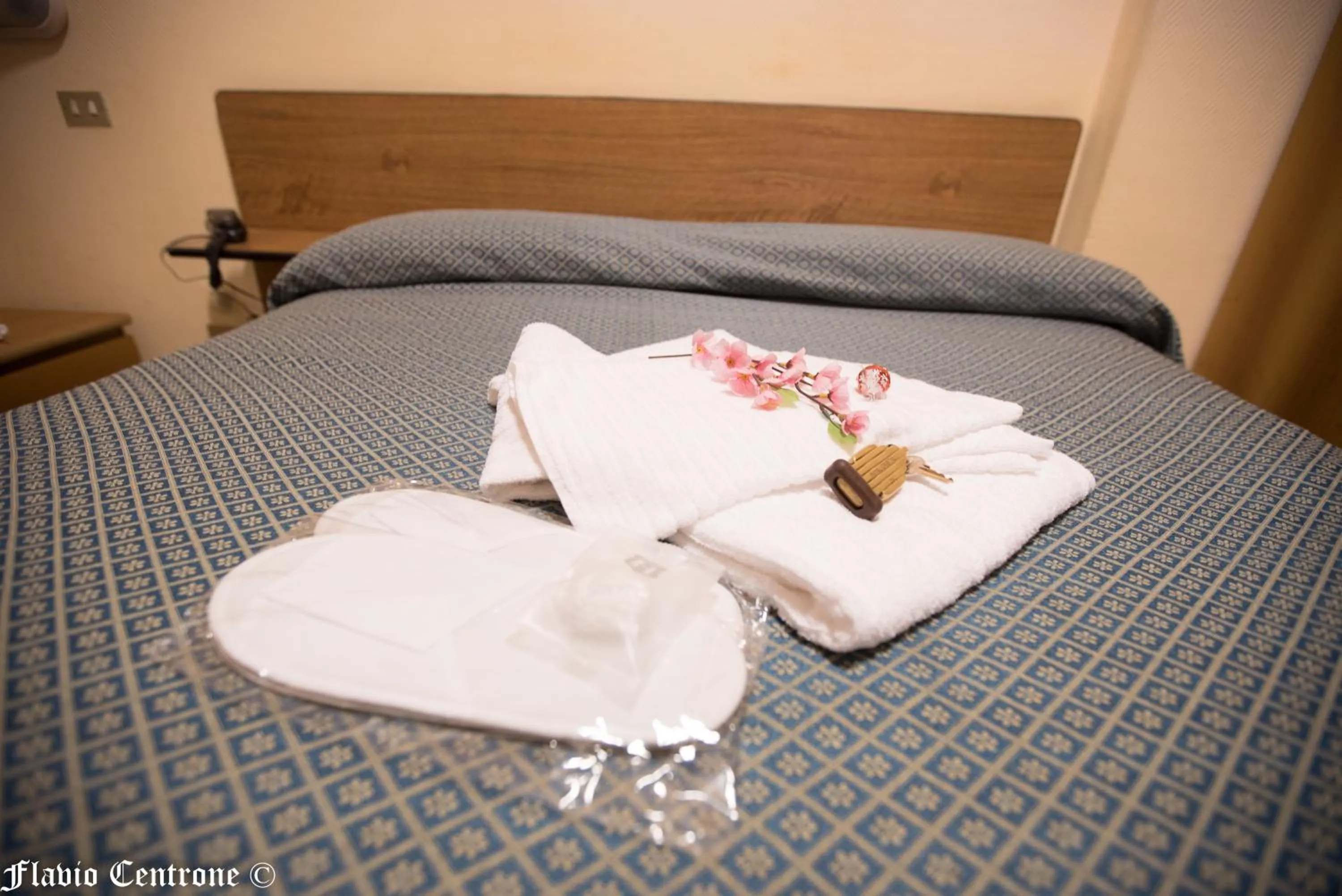 Bed in Hotel Cristal