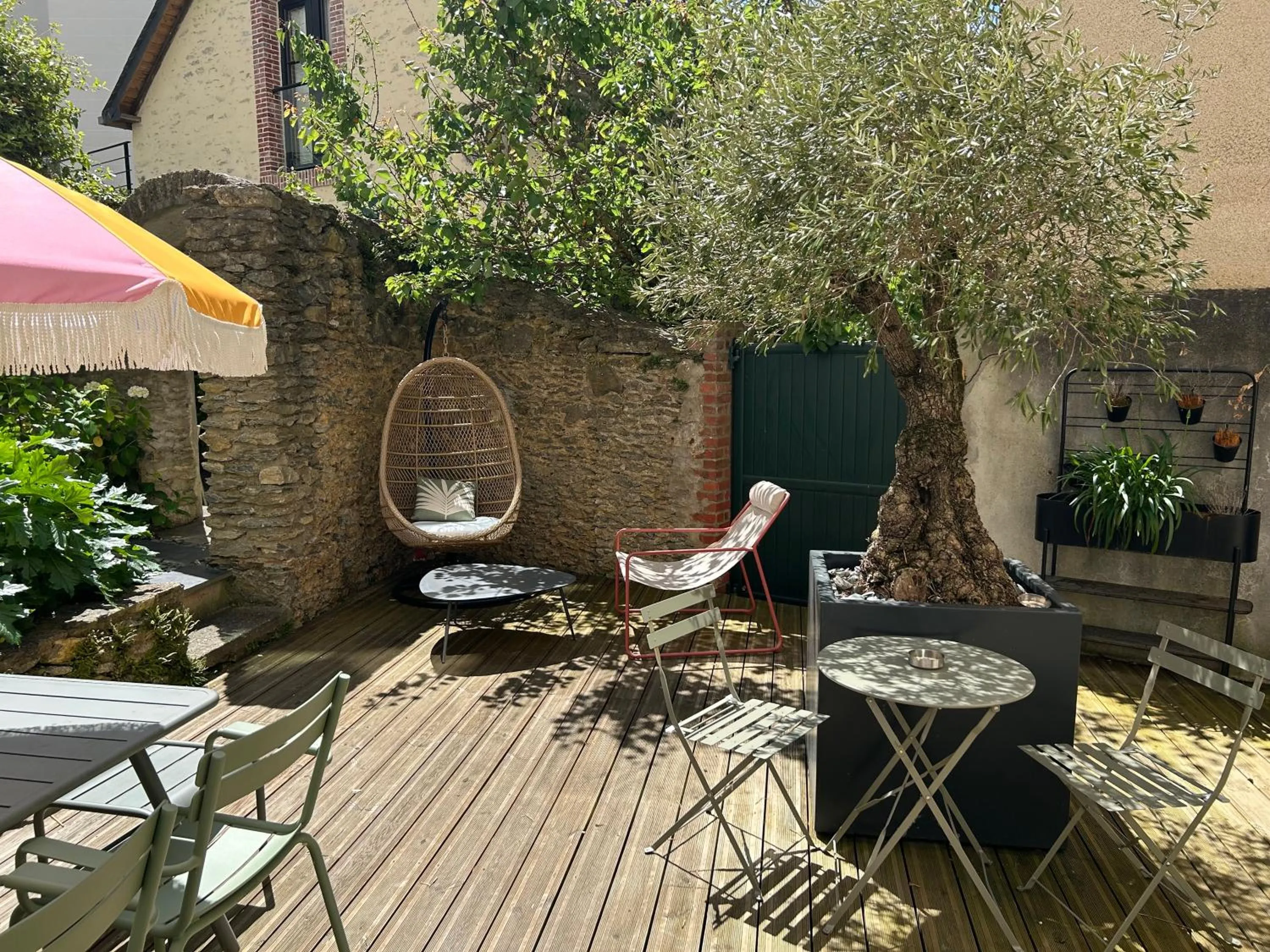 Garden in Hôtel et Apparts Marin