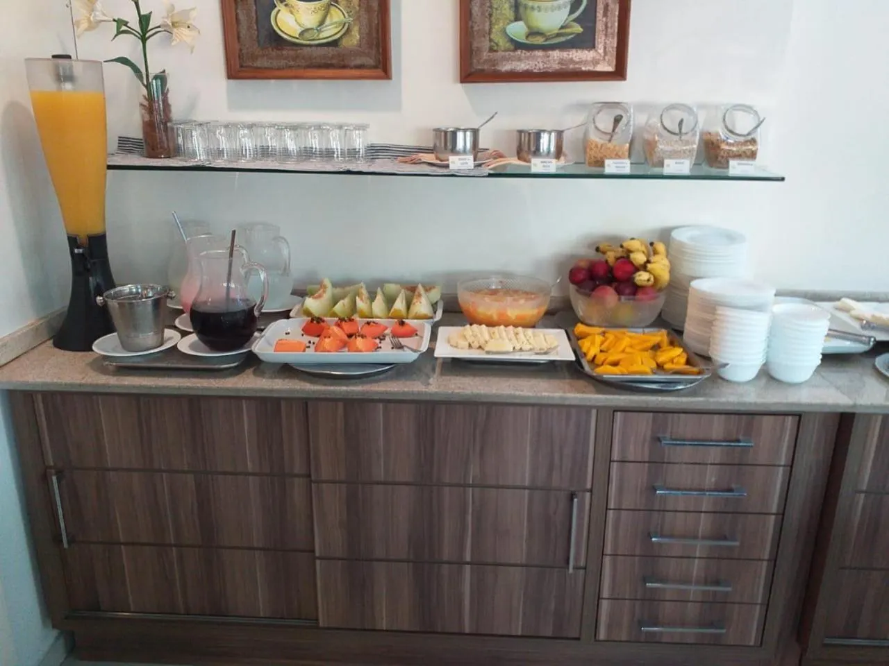 Buffet breakfast in Hotel Porto Madero