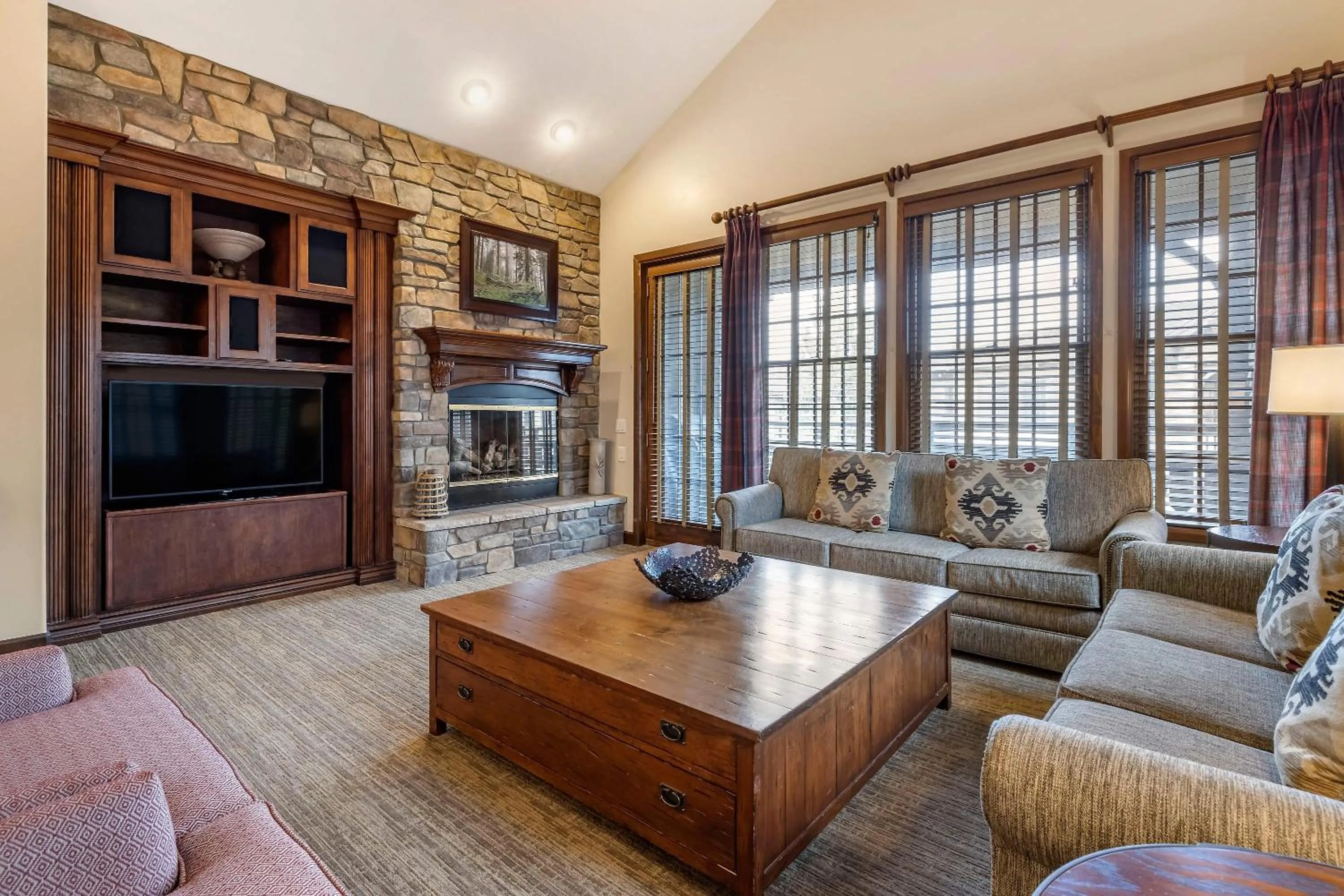 Living room in Bluegreen Vacations Big Bear Village, an Ascend Collection Resort