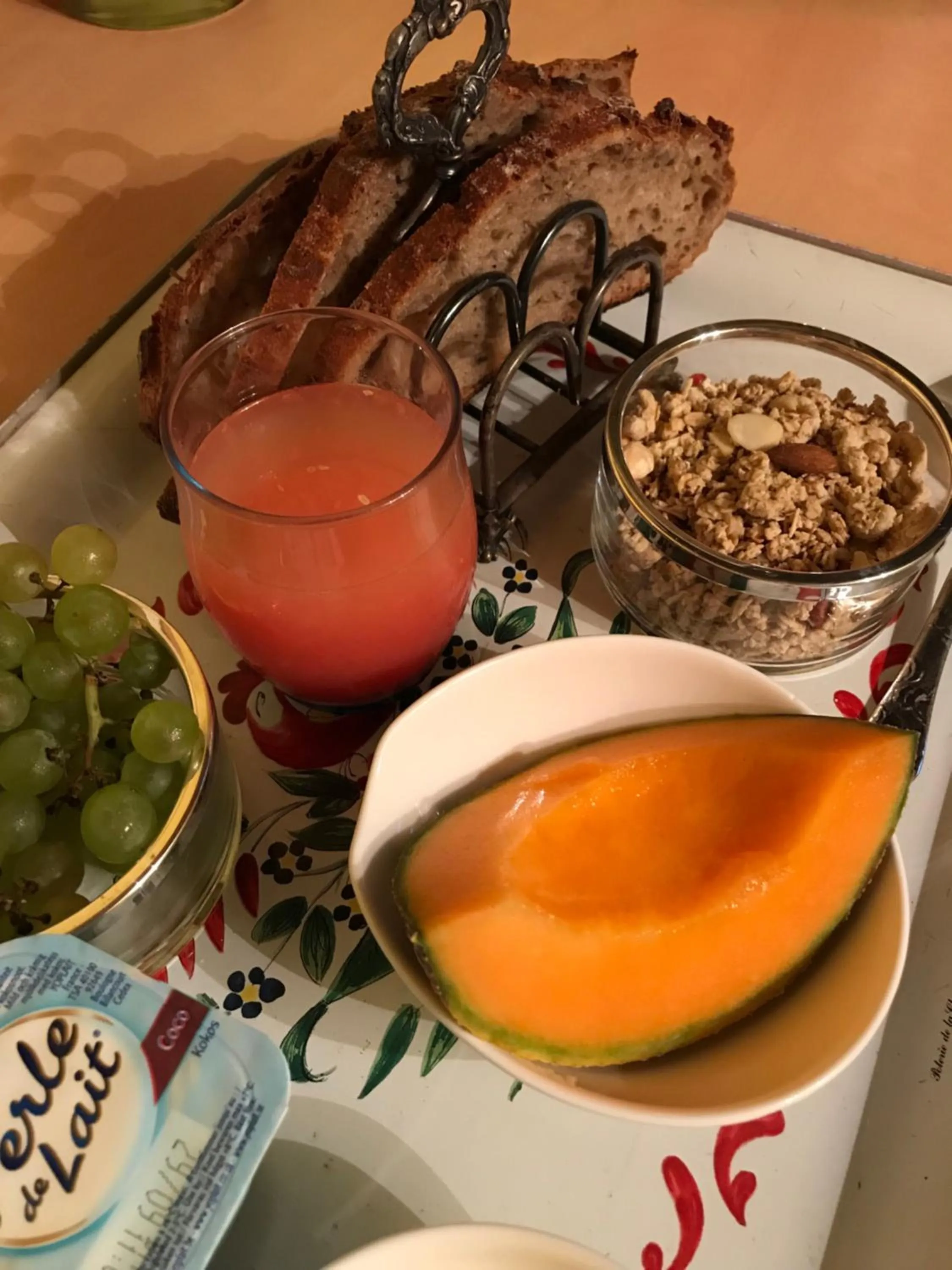 Continental breakfast in La Laiterie du Logis