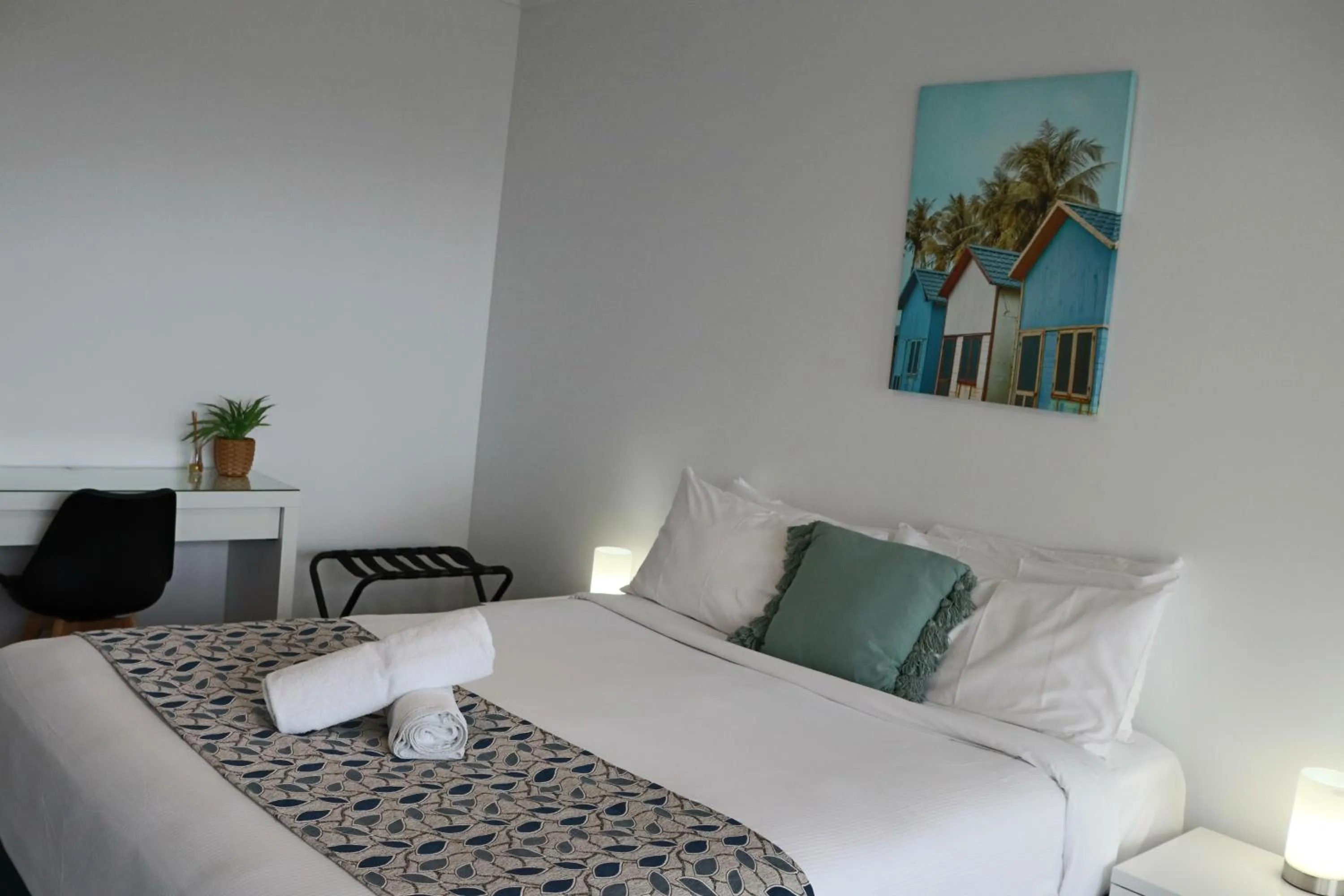 Bed in Redvue Holiday Apartments