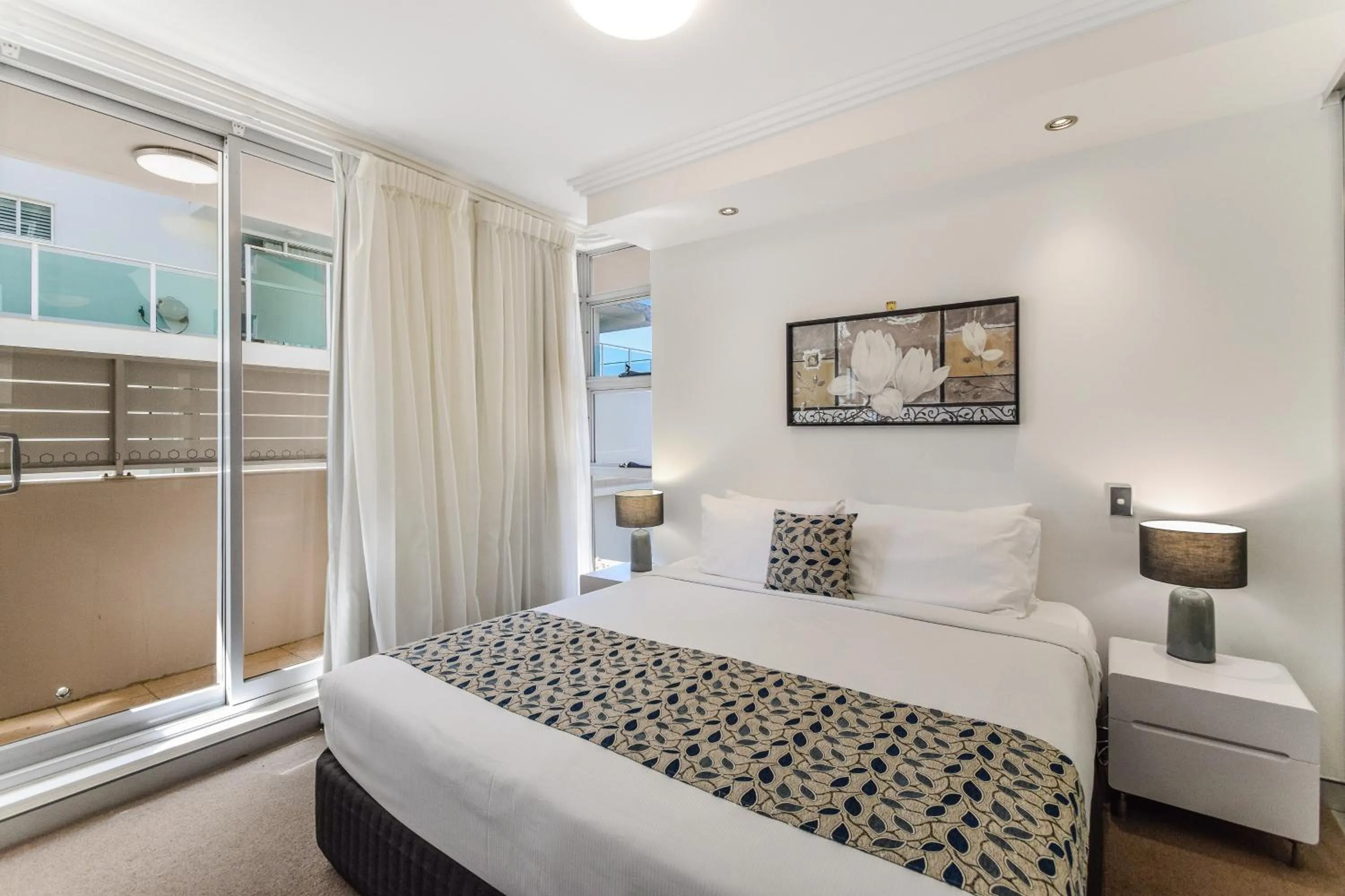 Bed in Redvue Holiday Apartments