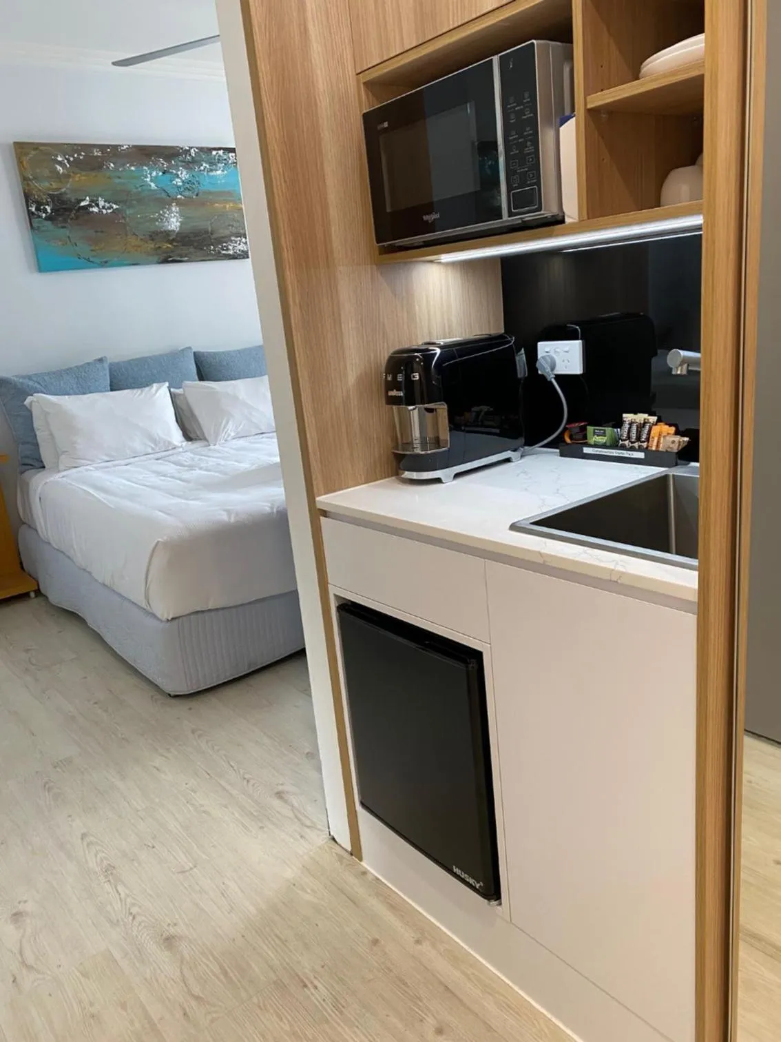 Bed in Redvue Holiday Apartments