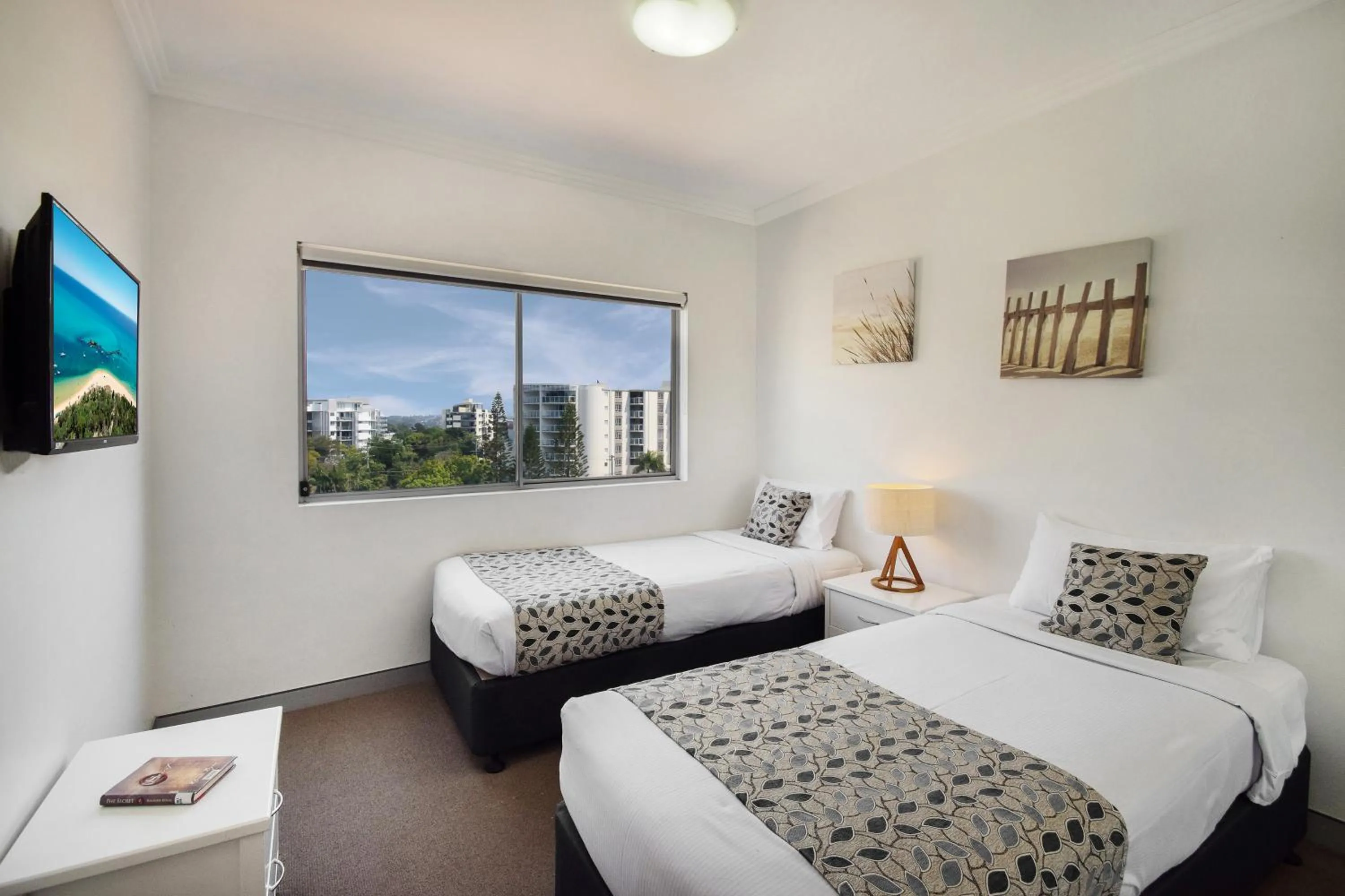 Bed in Redvue Holiday Apartments