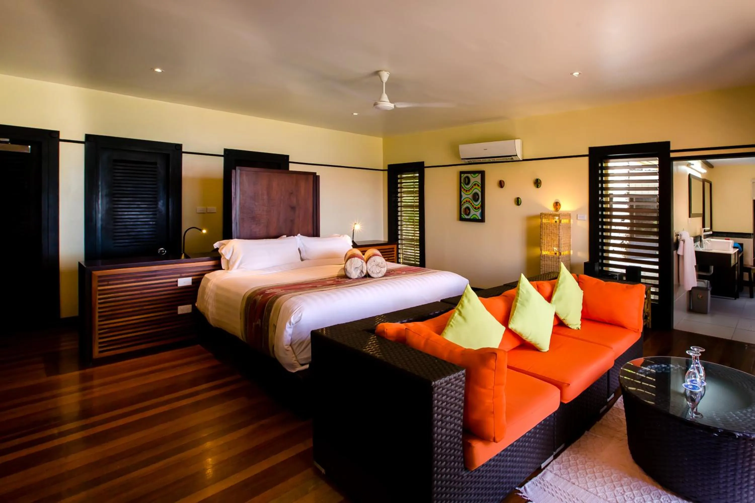 Bed in Mana Island Resort & Spa - Fiji