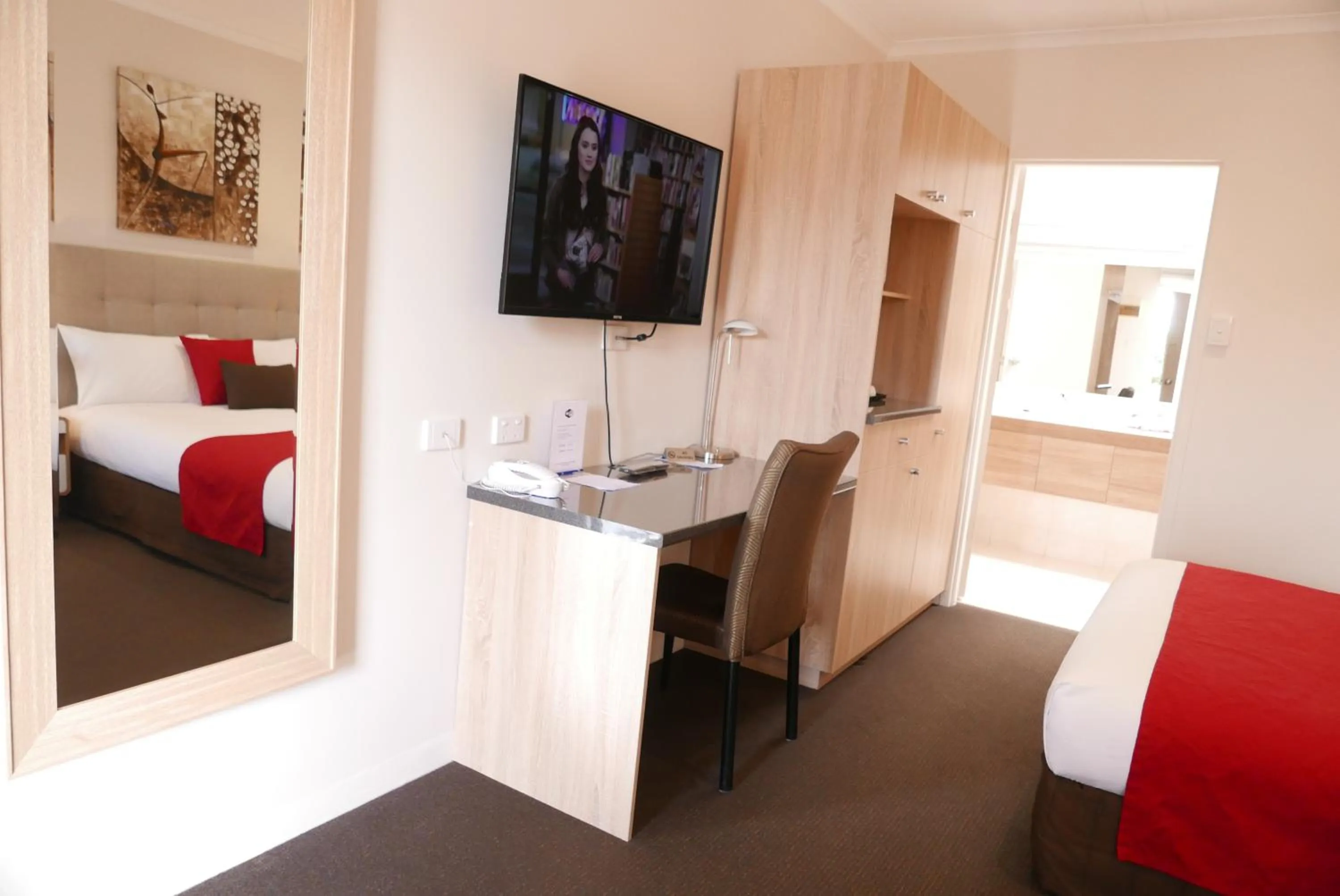 Bed in Junction Motel