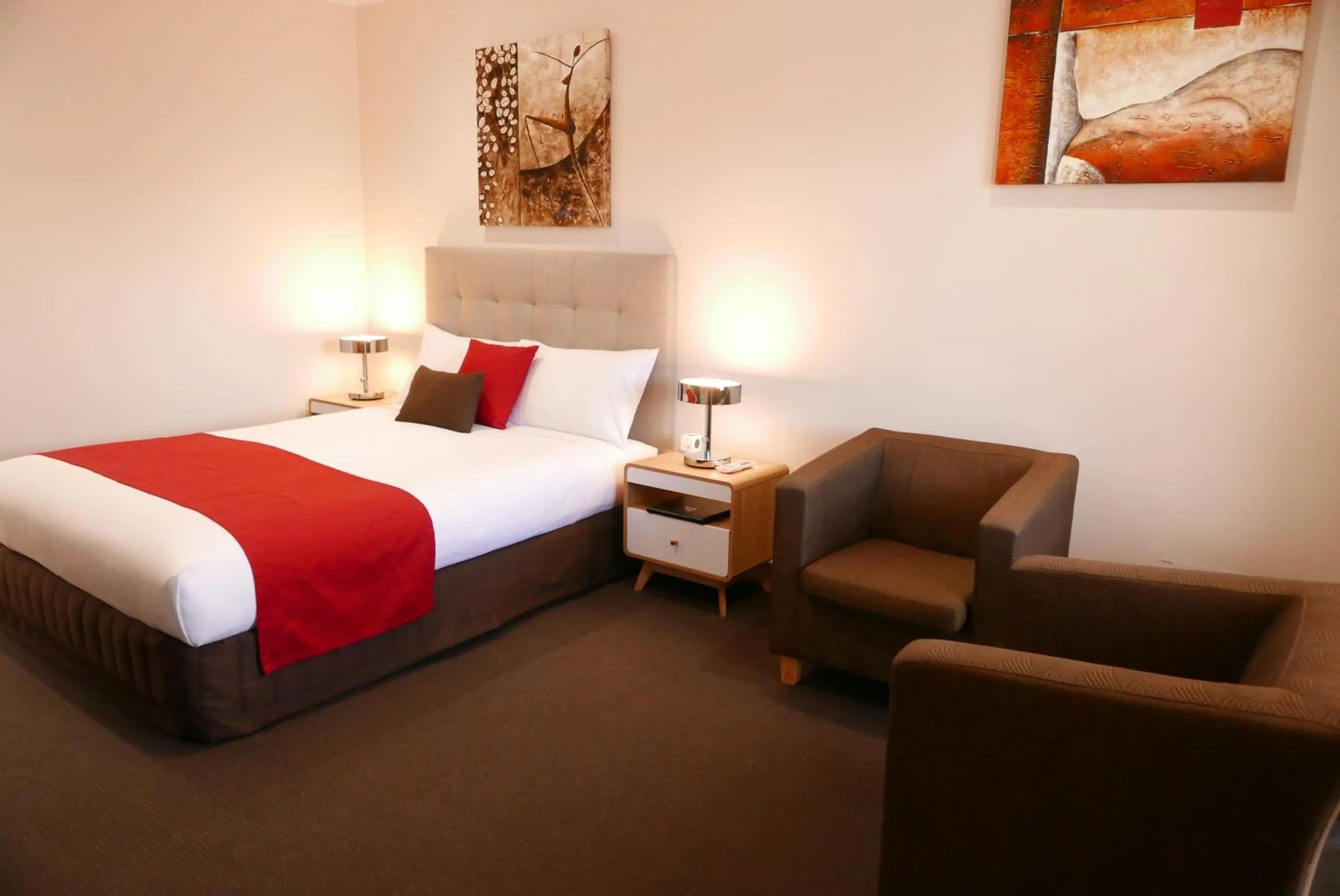 Bed in Junction Motel