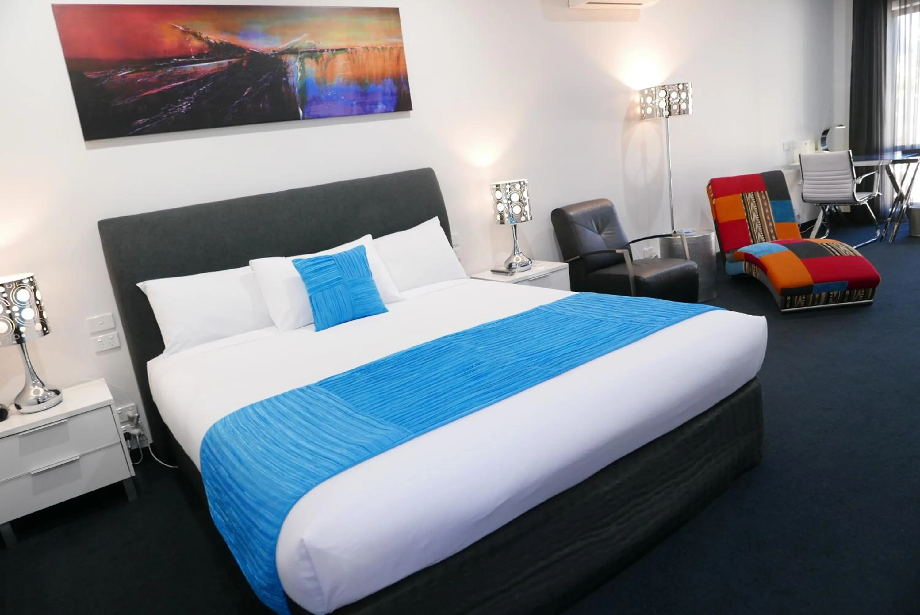 Bed in Junction Motel