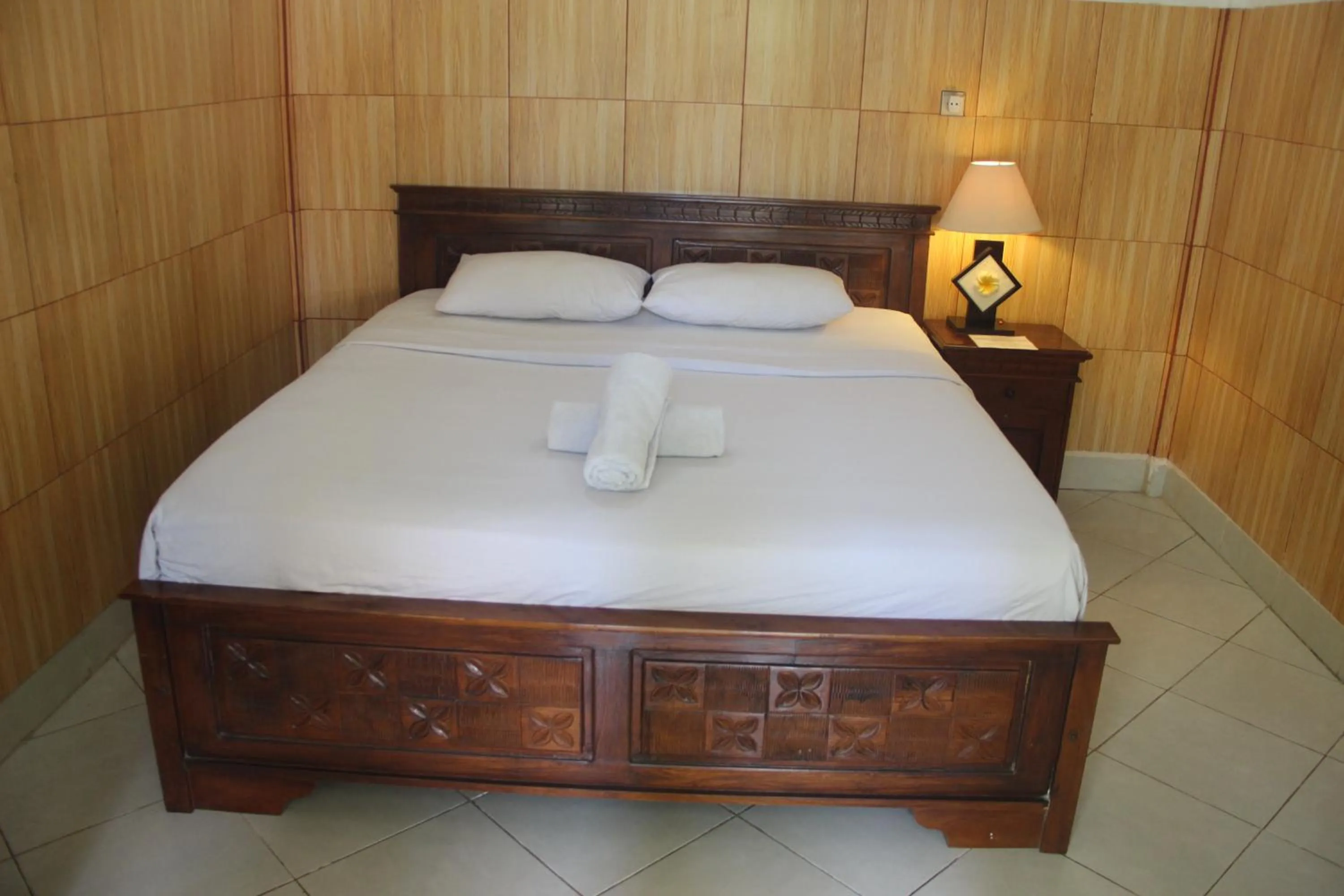Bed in Nitya Home Stay Lembongan