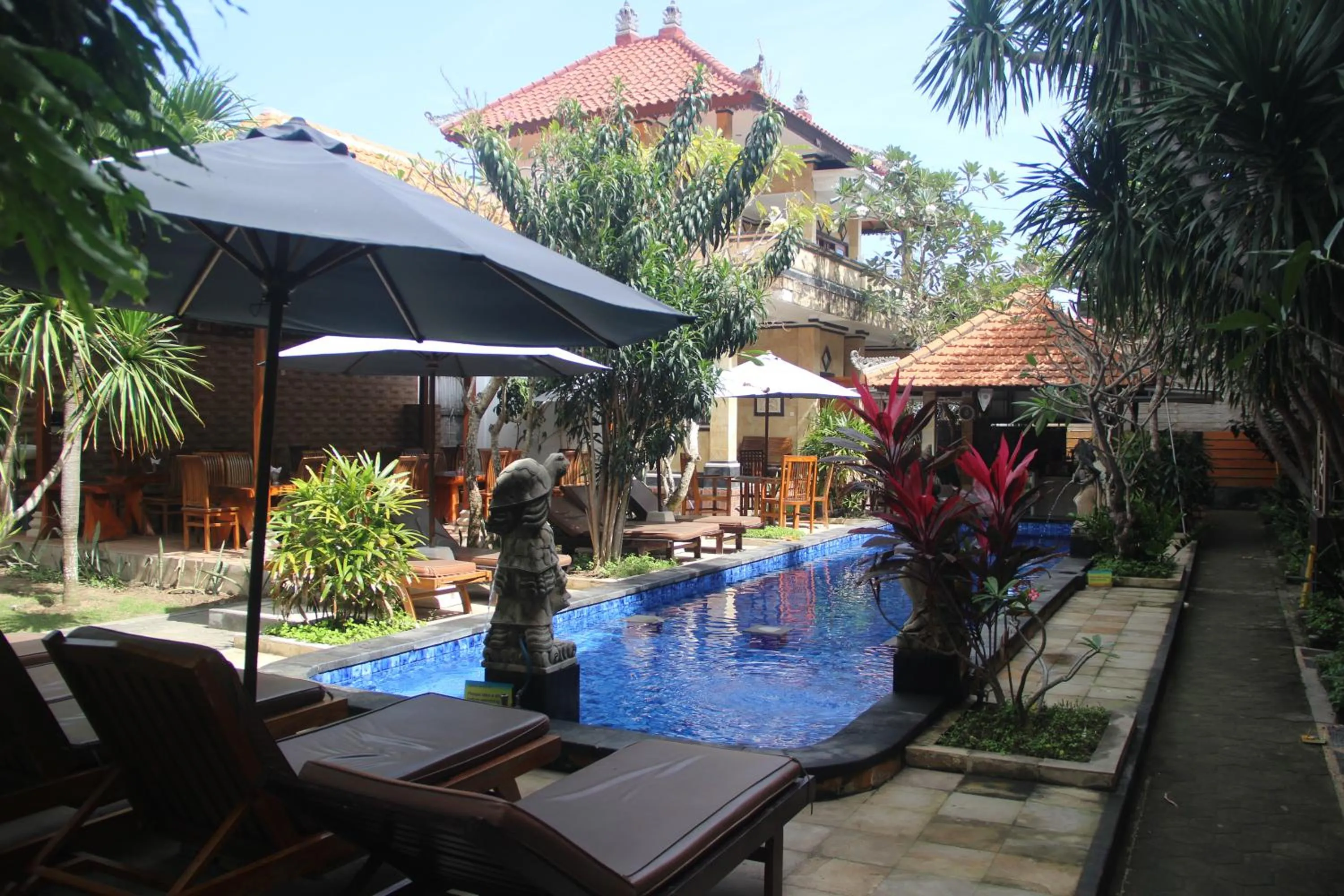 Pool view in Nitya Home Stay Lembongan