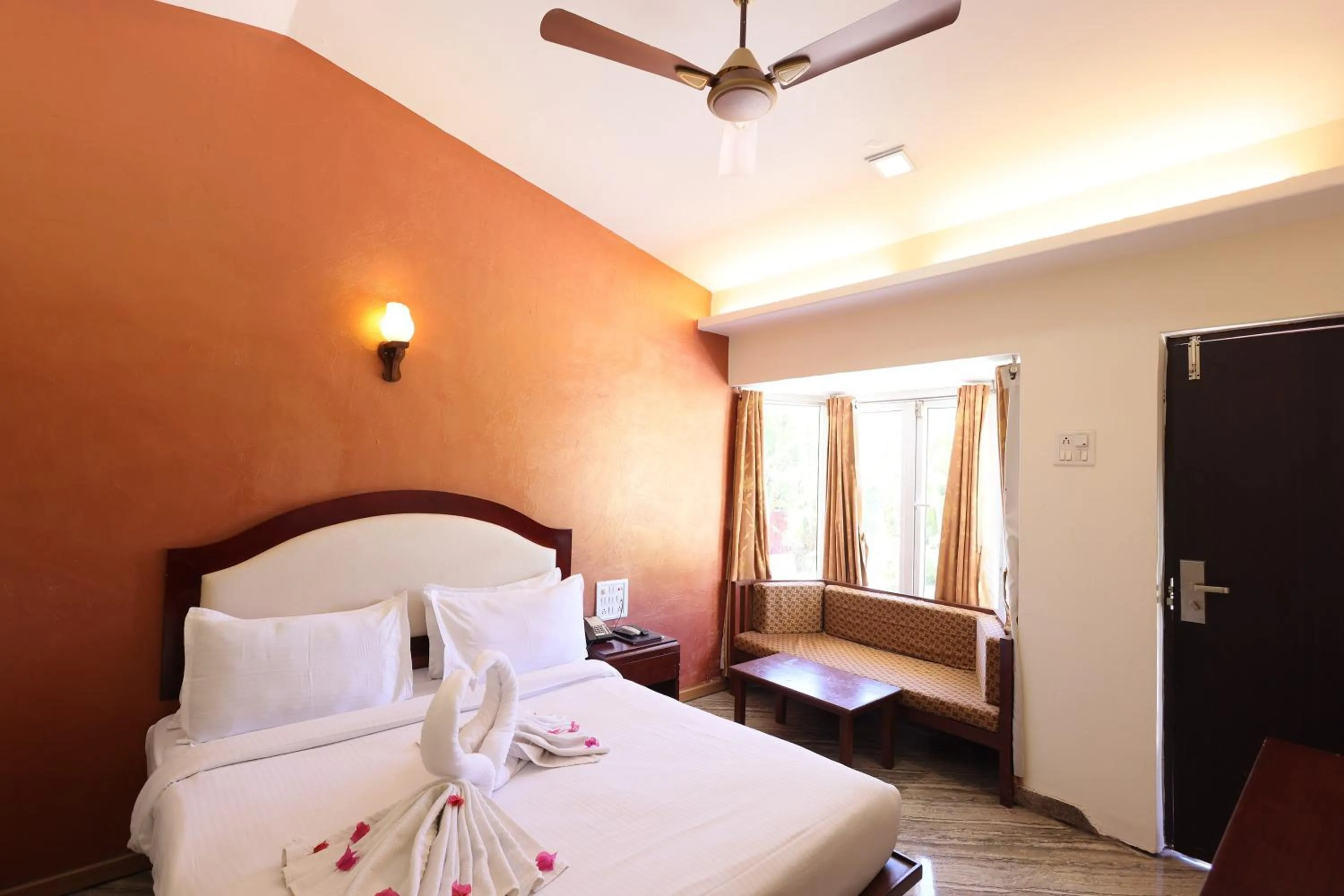 Bed in Hotel King Garden