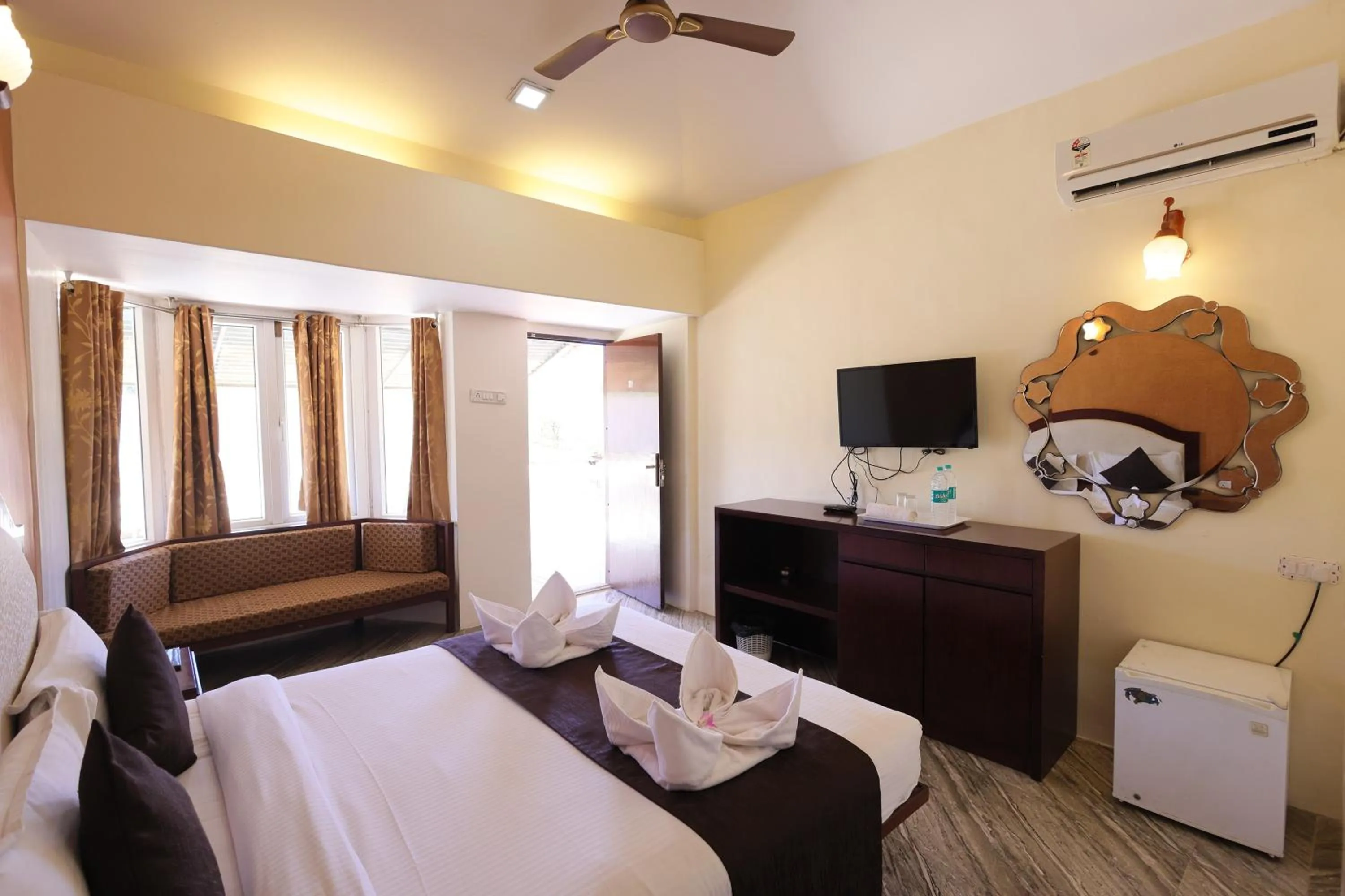 Bed in Hotel King Garden