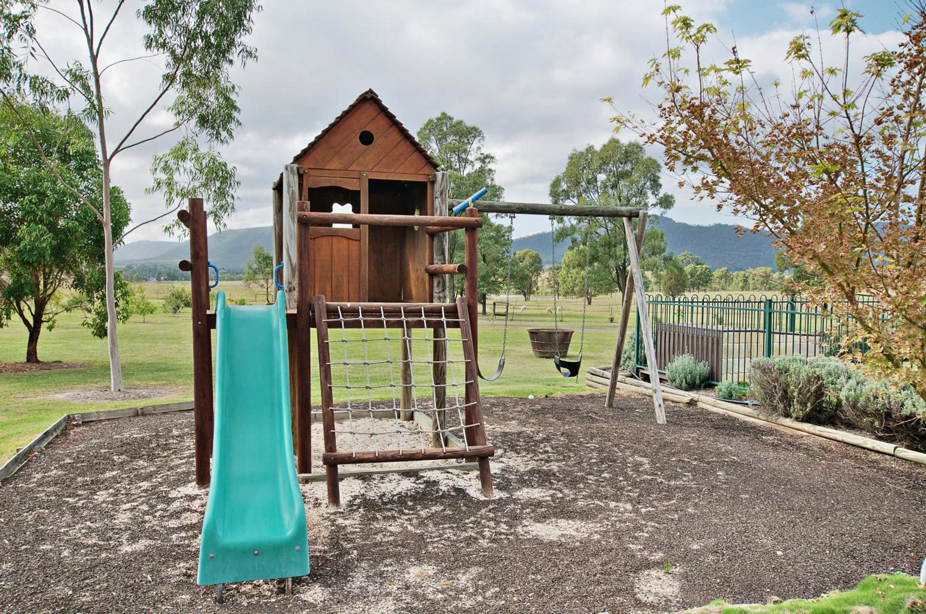 Children play ground in Starline Alpacas Farmstay Resort
