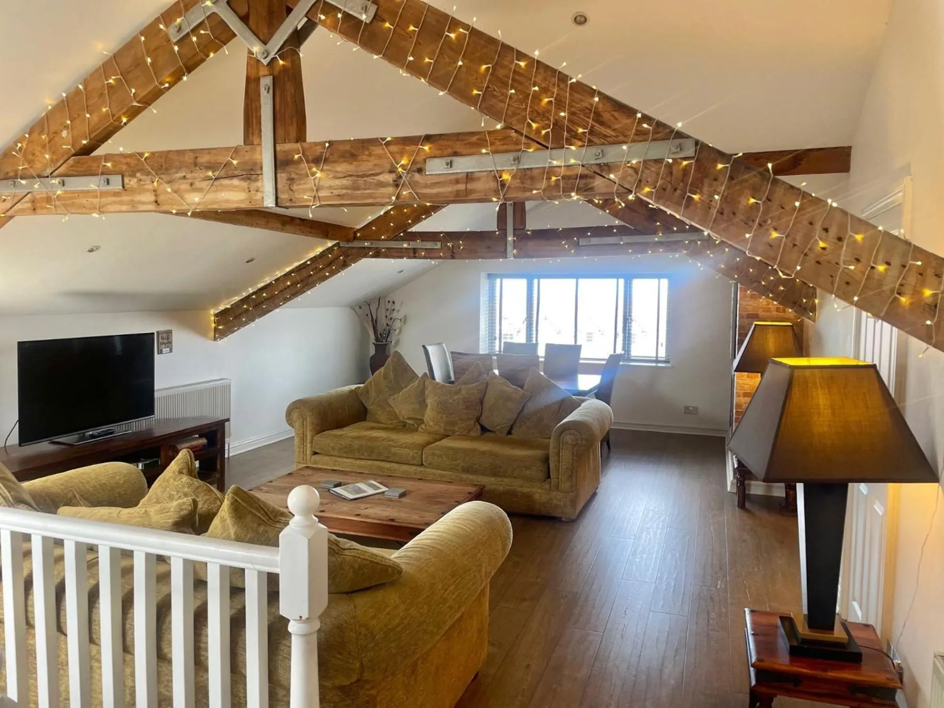 Living room in Beach House 3 Bed Penthouse Apartment