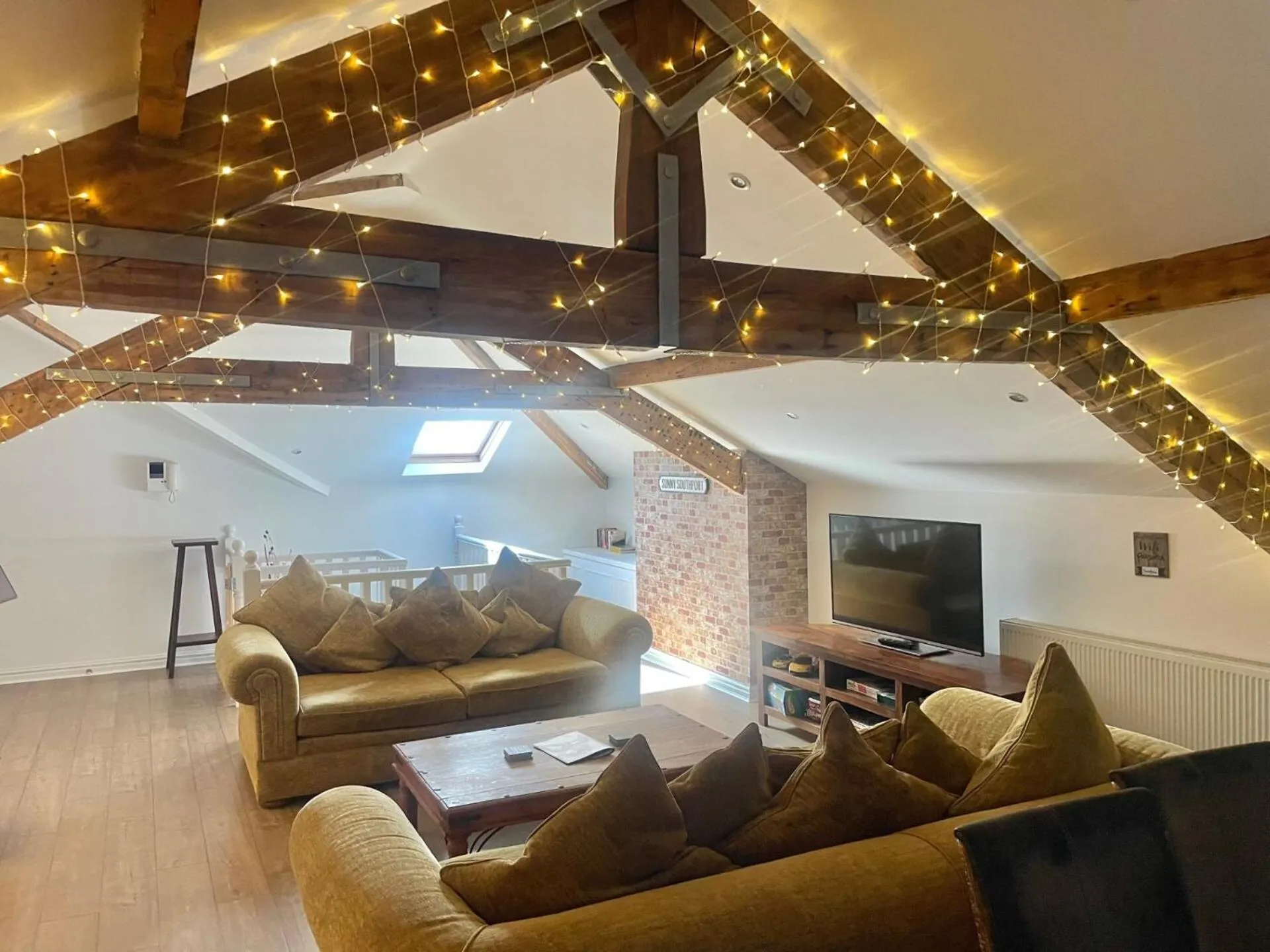 Living room in Beach House 3 Bed Penthouse Apartment