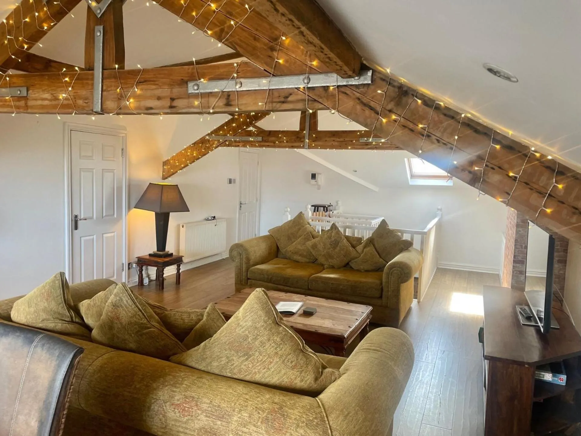 Living room in Beach House 3 Bed Penthouse Apartment