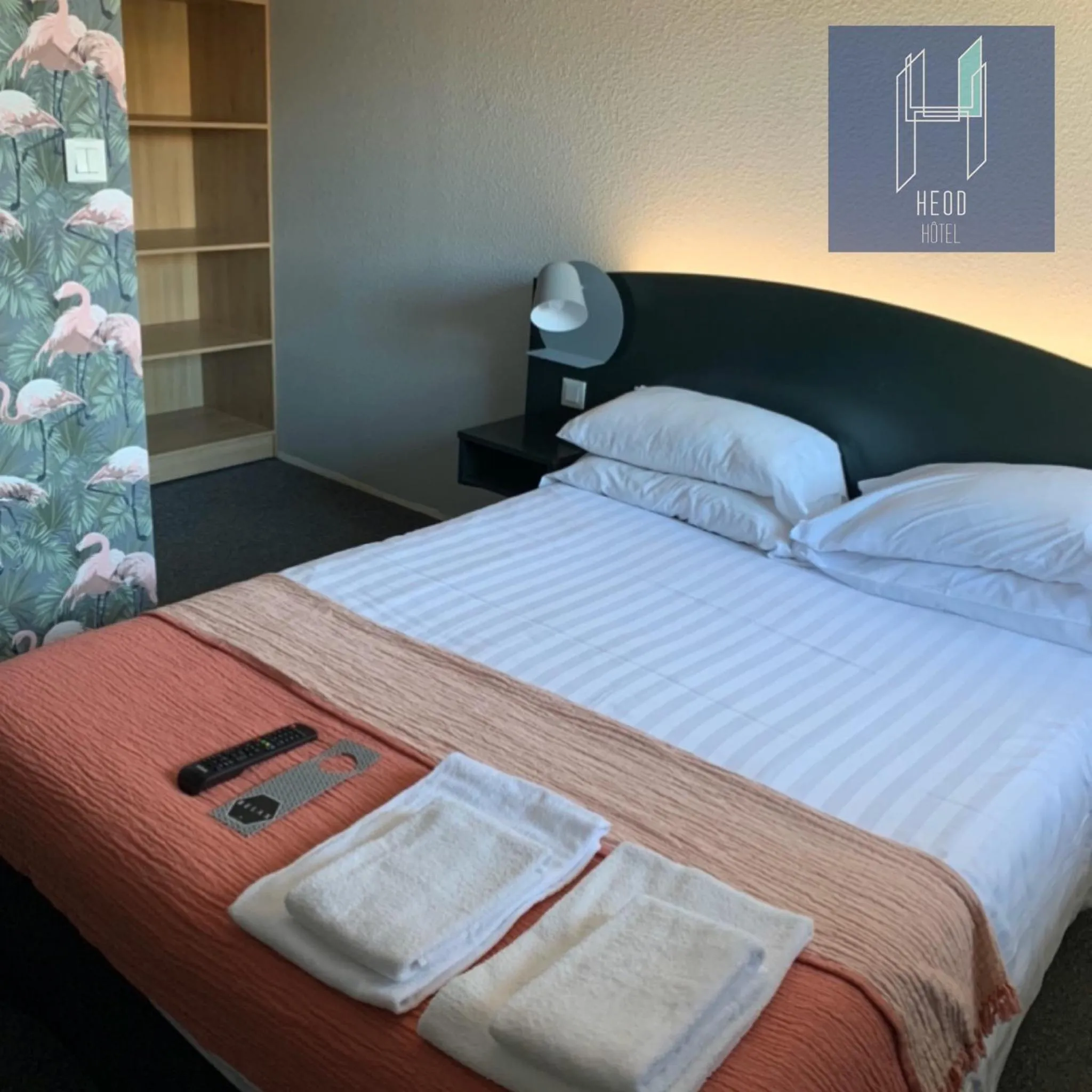 Bed in Hôtel Heod - Binic - Saint-Quay-Portrieux