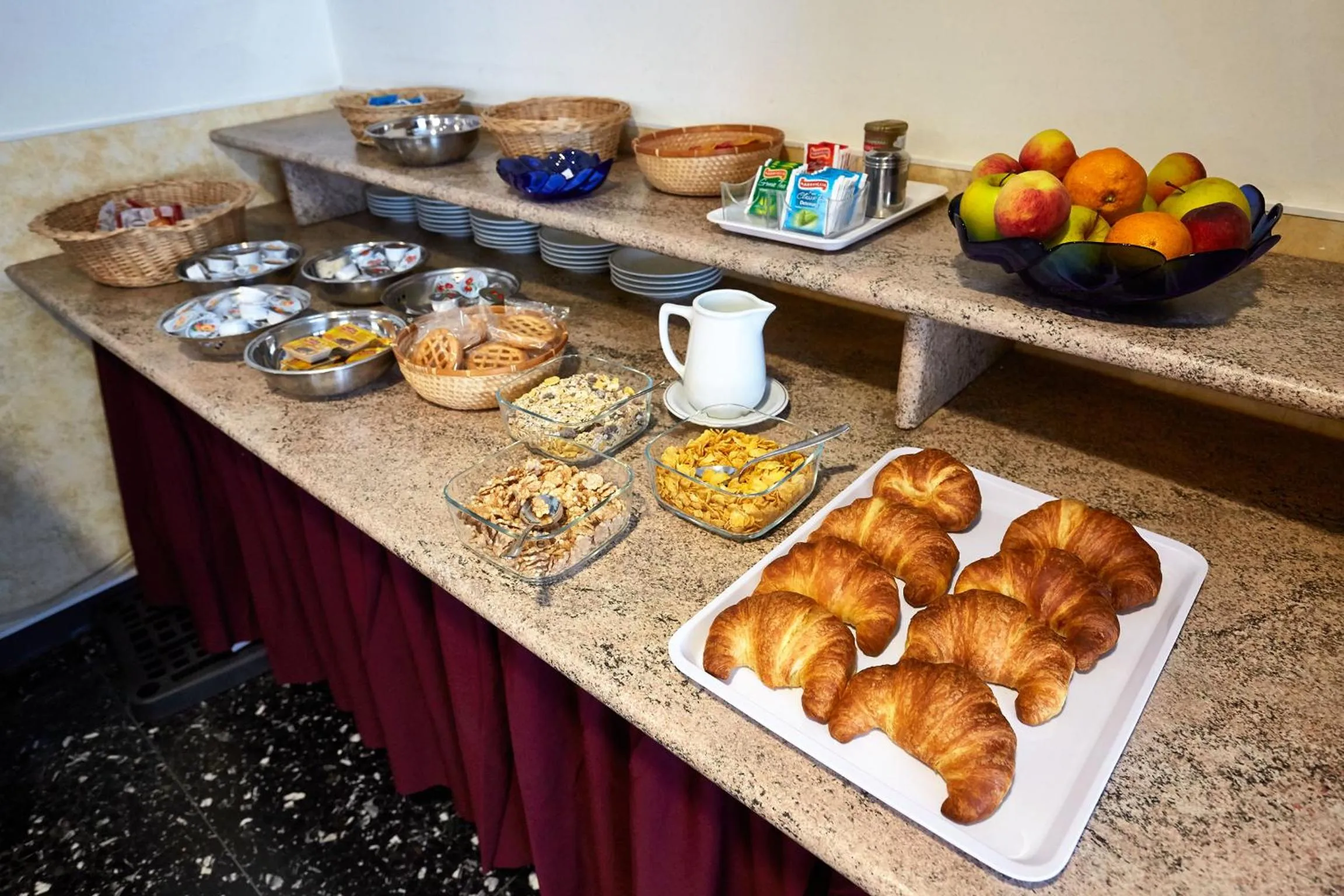 Buffet breakfast in Hotel Palace