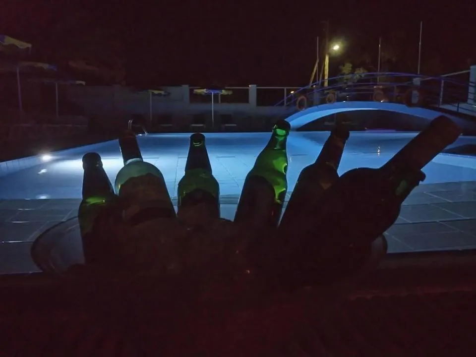 Pool view in Olympic Hotel