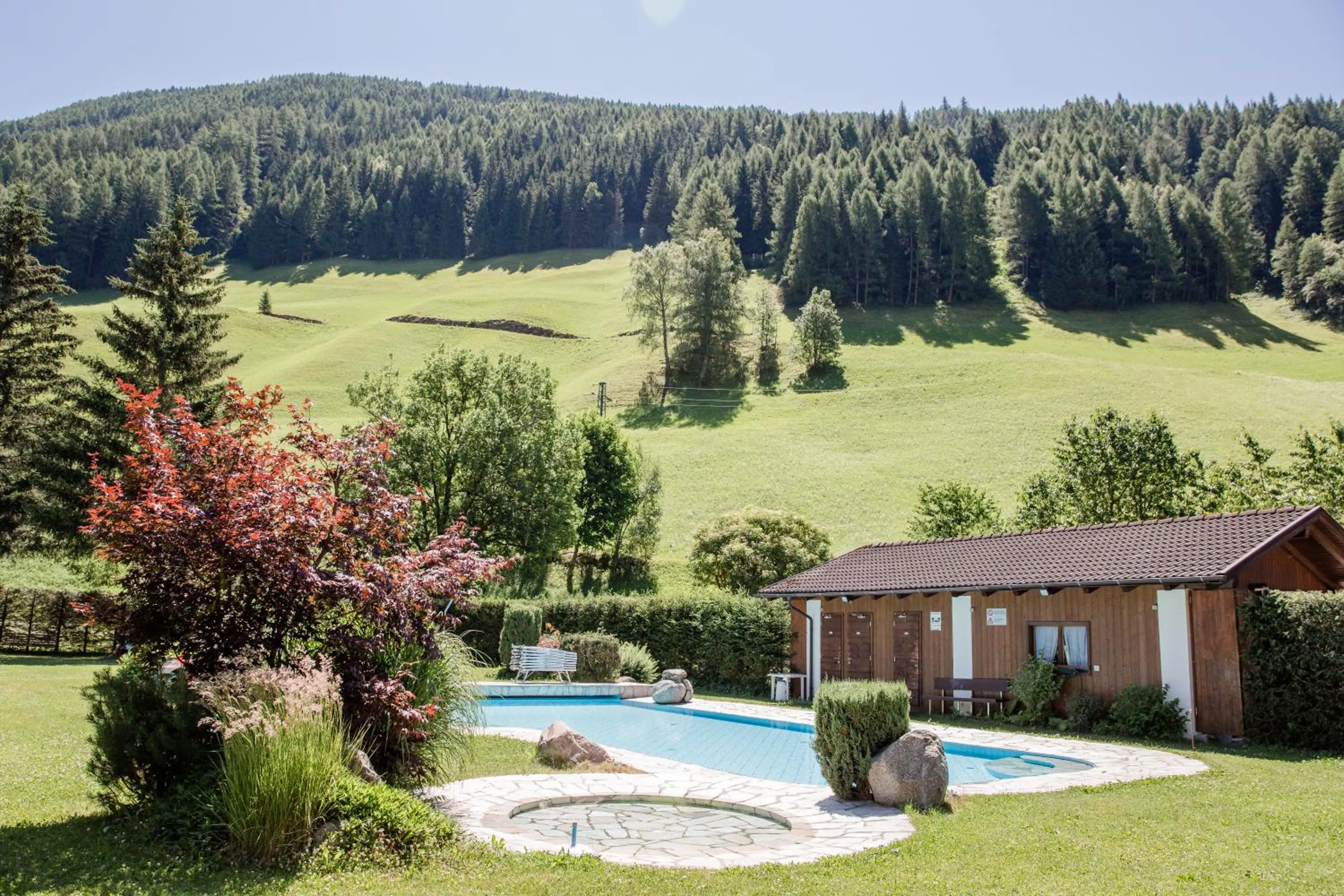 Open Air Bath in Alpine Life Hotel Anabel