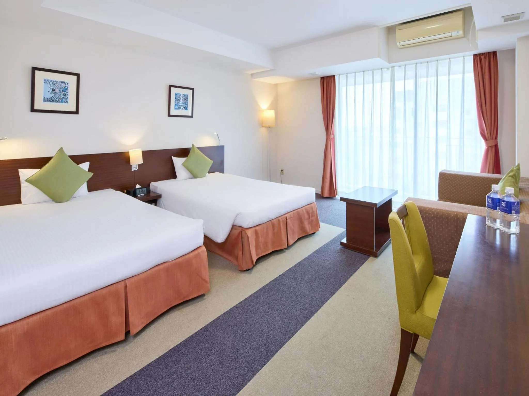 Bed in Hotel Yugaf Inn Okinawa