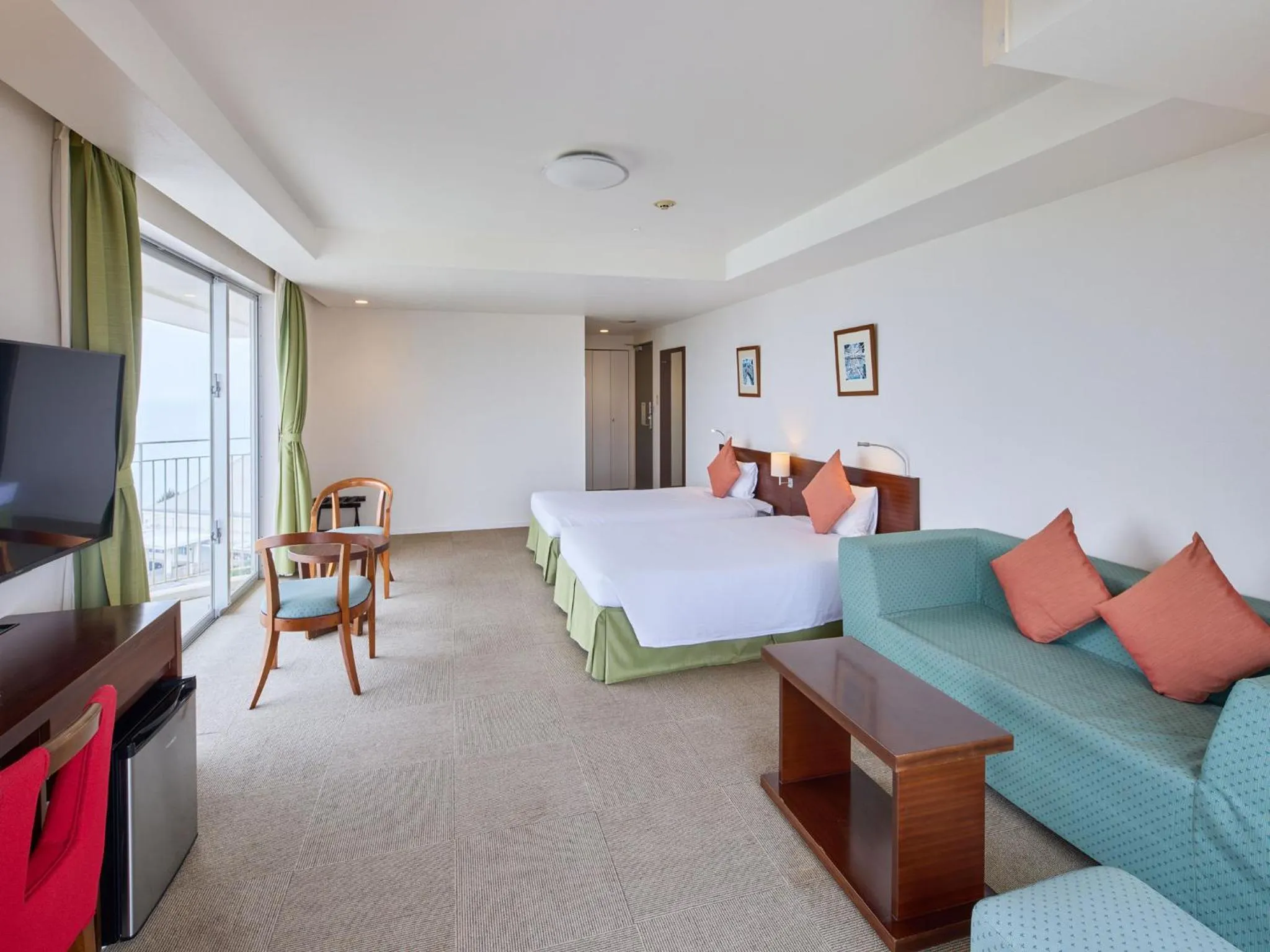 Bed in Hotel Yugaf Inn Okinawa