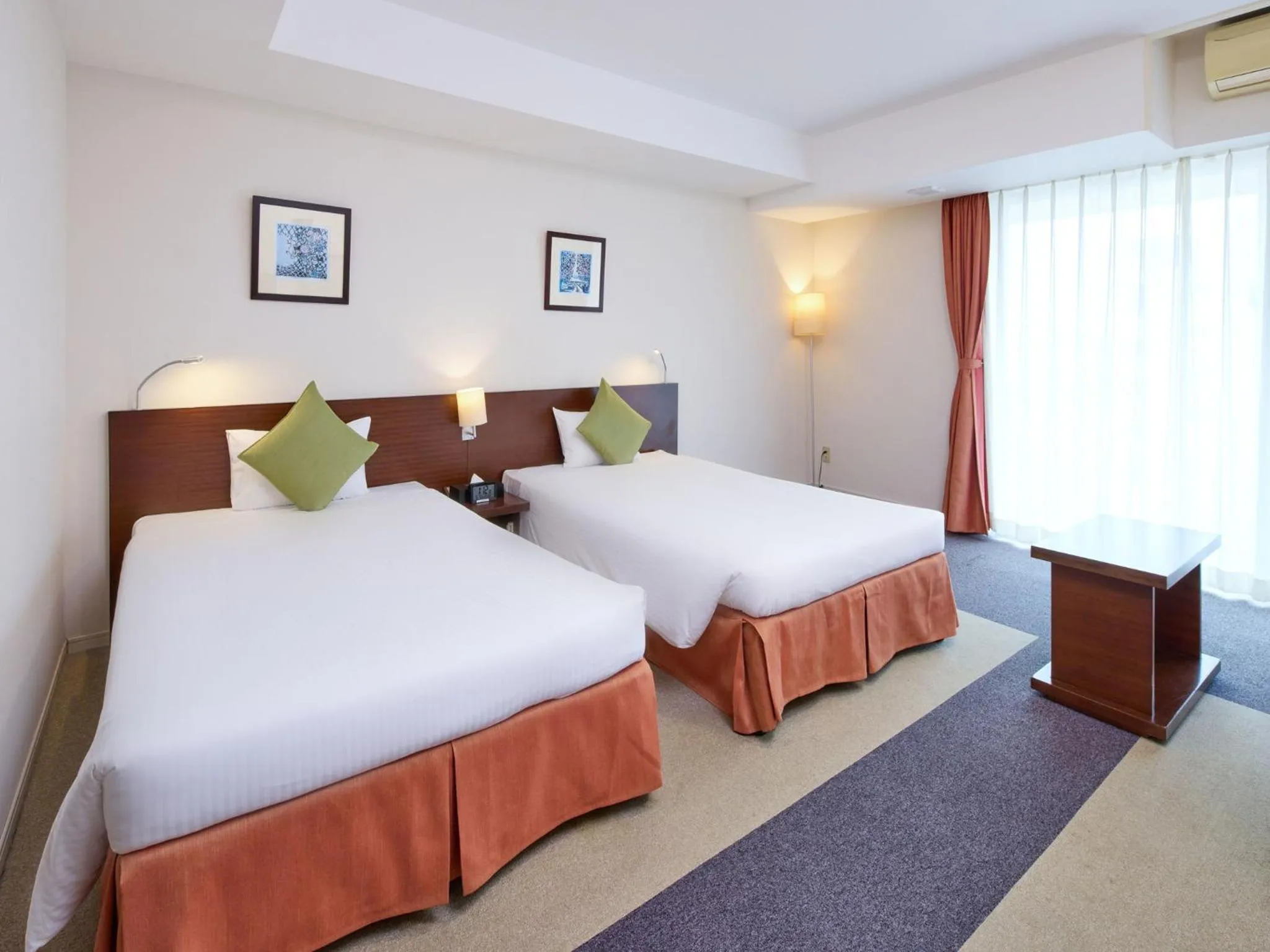 Bed in Hotel Yugaf Inn Okinawa