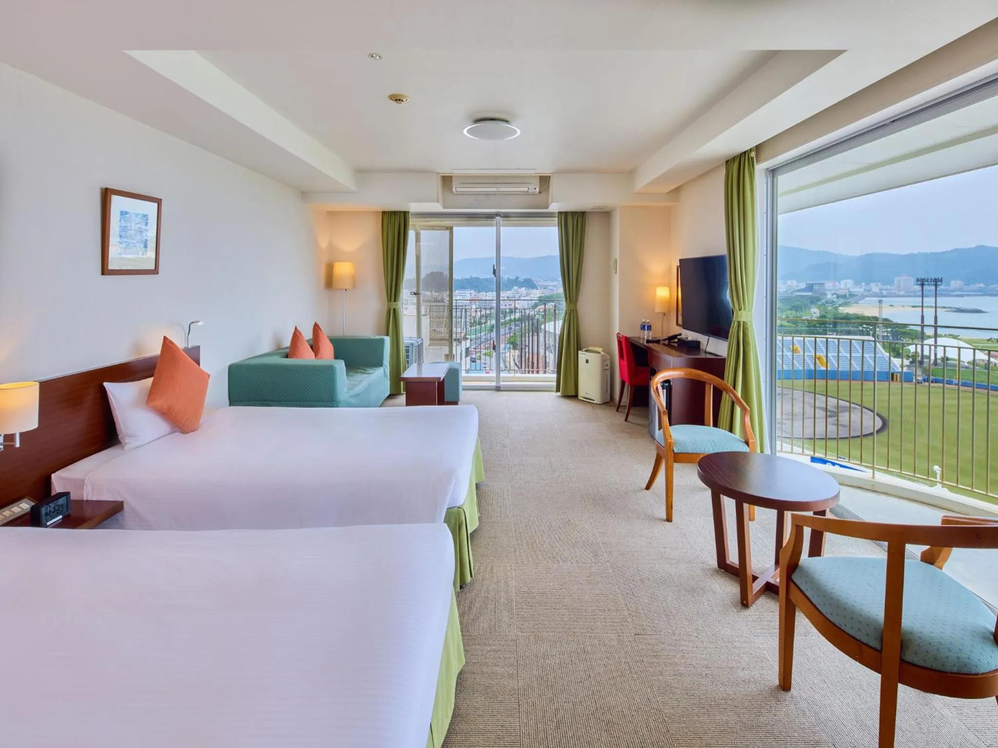 Bed in Hotel Yugaf Inn Okinawa