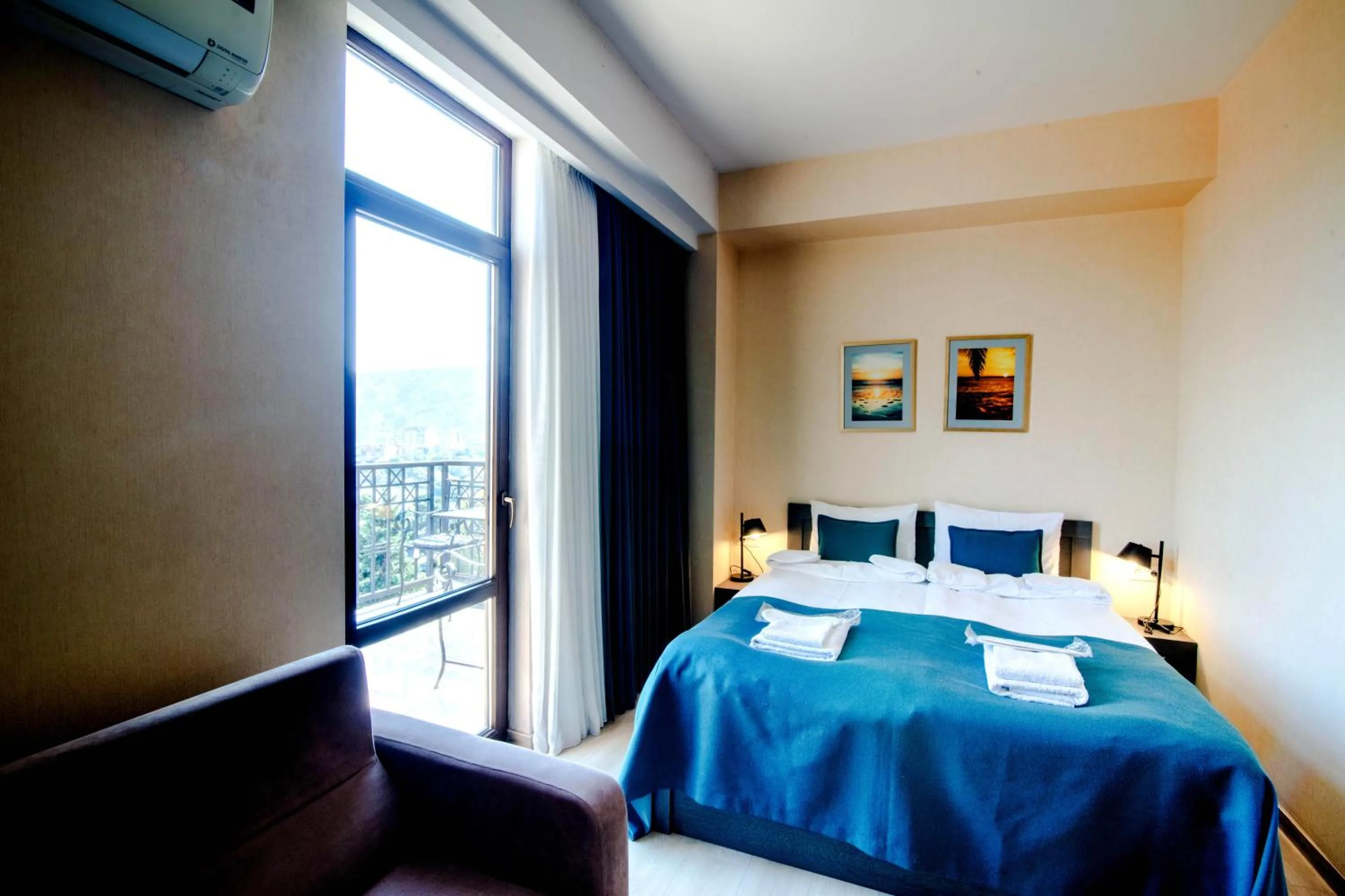 Bed in Hotel Avlabari Terrace