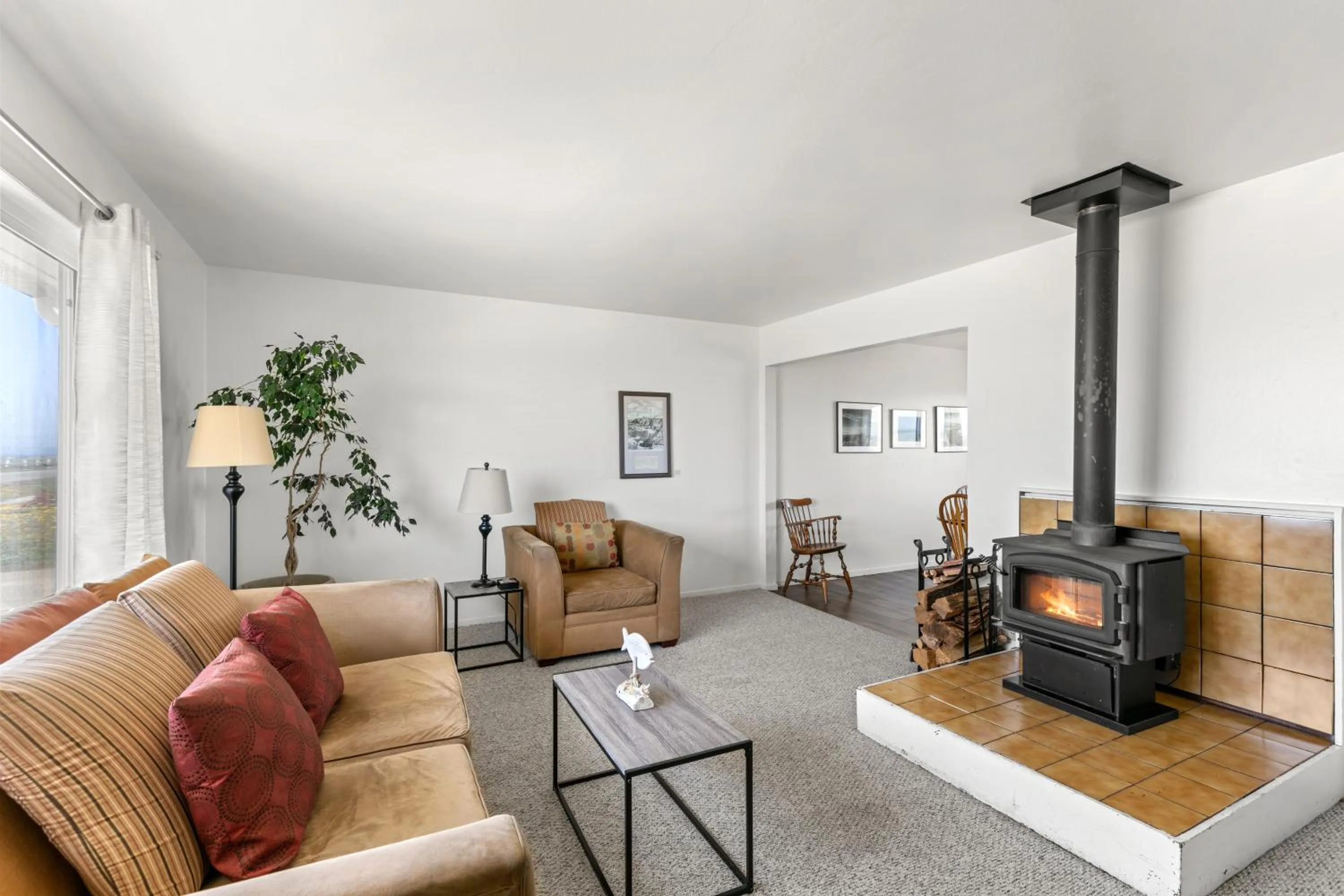 Living room in Point Arena Lighthouse